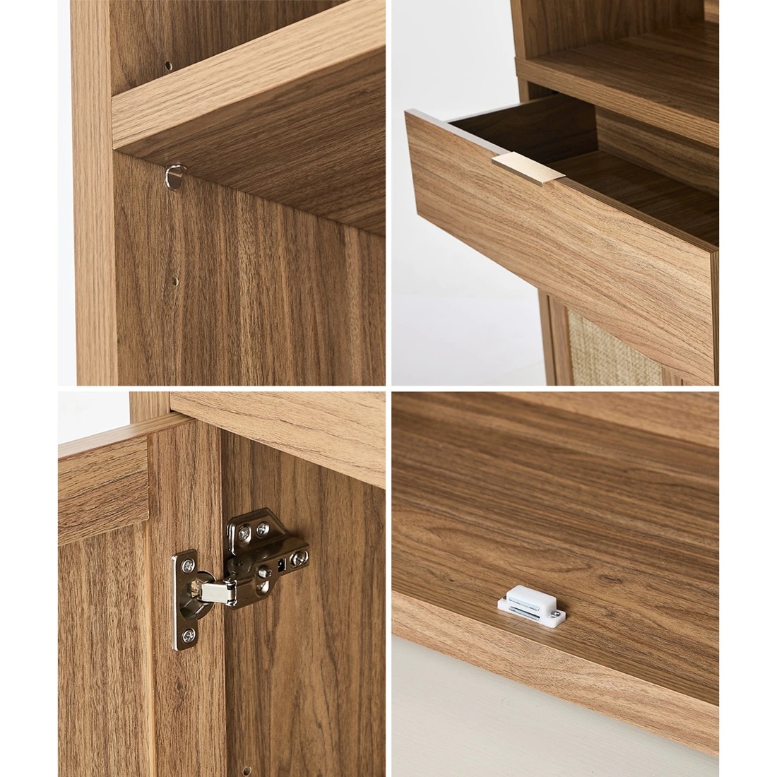 4 Oikiture Display Shelf Bookshelf Bookcase Adjustable Storage Cabinet 5 Tier
 - natural, 4 of 10