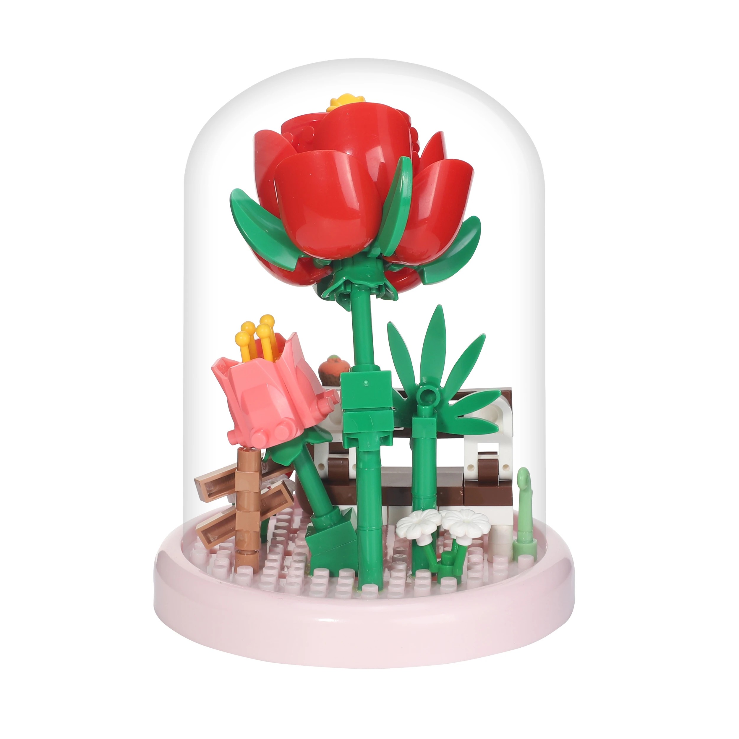 7 Mini Blocks Flower Series: Capybara in Dome - Assorted, 7 of 9