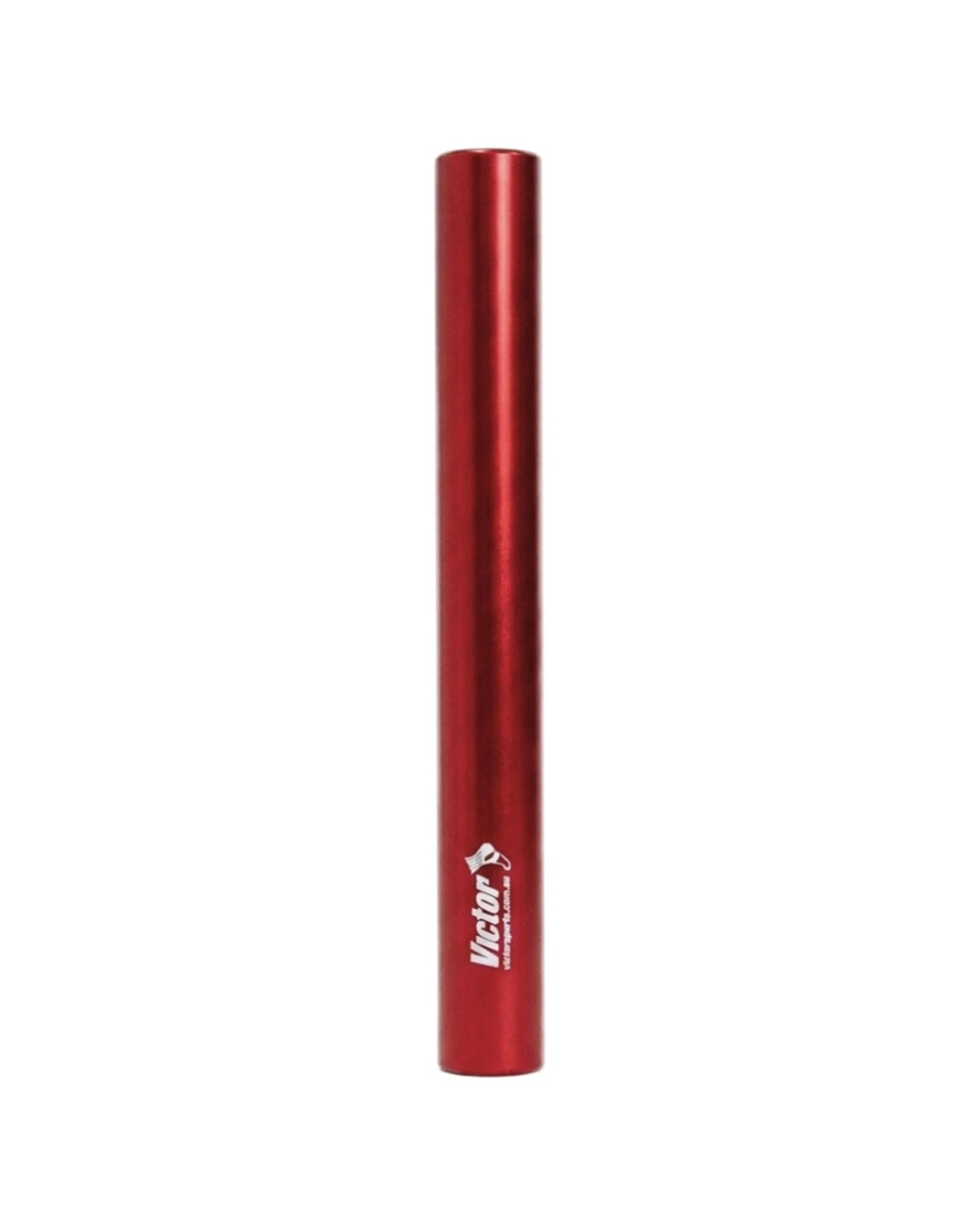 1 Victor Sports Aluminium Relay Baton Lightweight Smooth Ends Junior - Red, 1 of 1