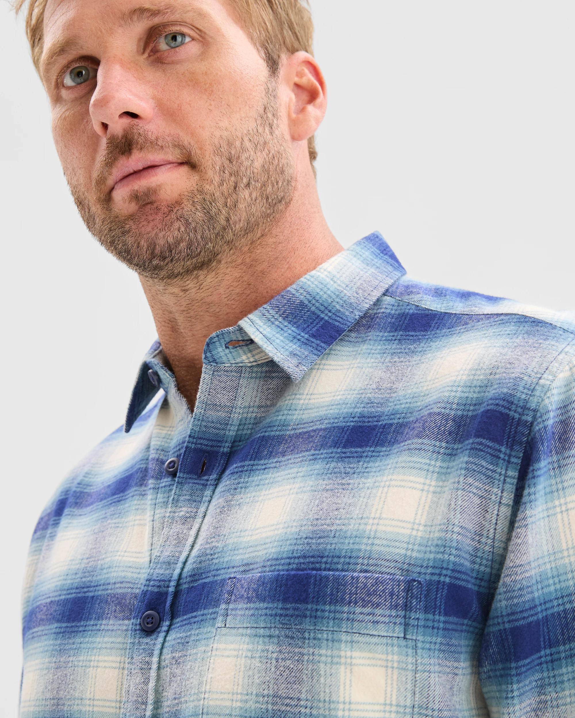 7 Target Australian Cotton Long Sleeve Flannelette Shirt TEAL, 7 of 7