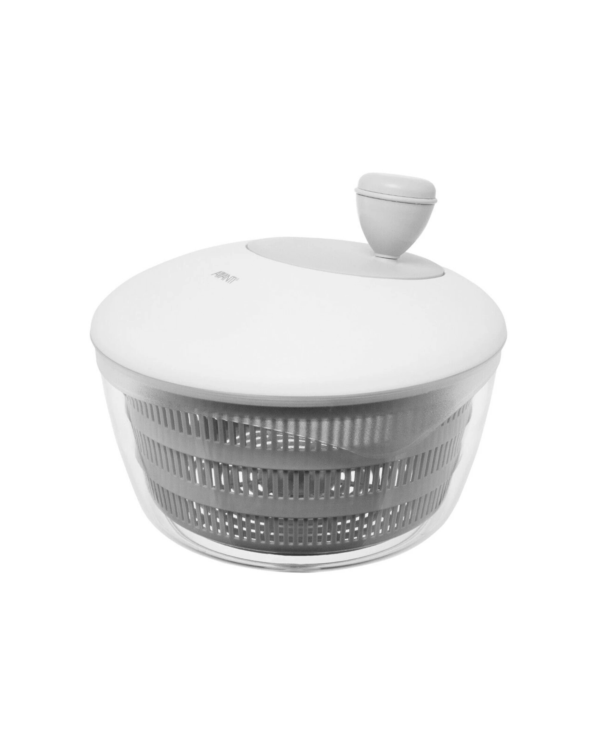 1 Avanti 3.5l Salad Spinner - Food Safe Inner Basket Colander Dishwasher Safe - White, 1 of 3