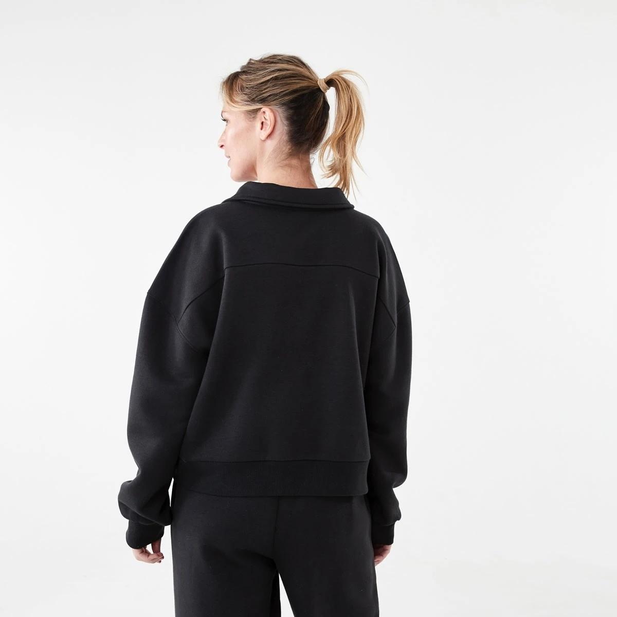 3 Everlast Womens Collared Sweatshirt Vint Black, 3 of 7