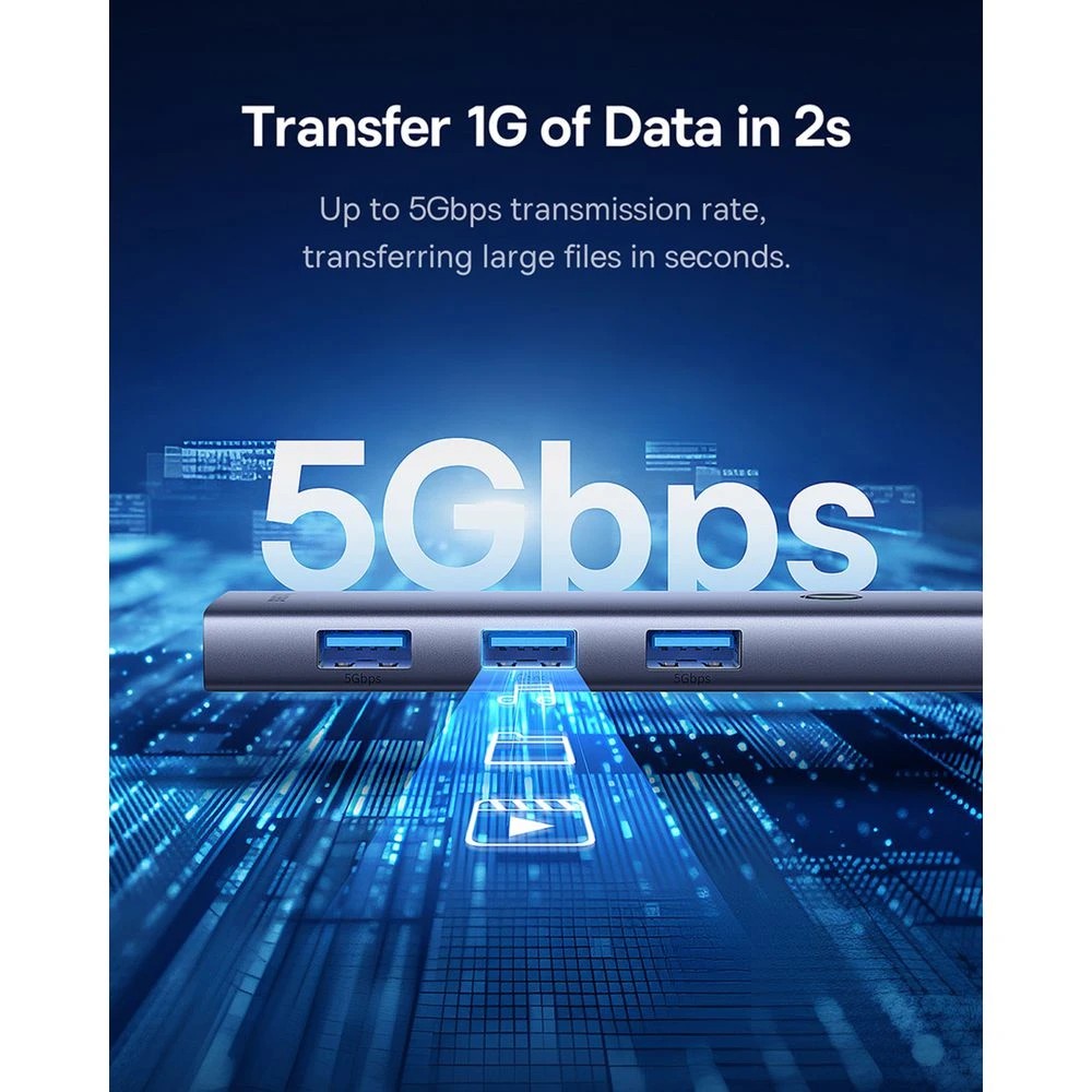 5 Baseus UltraJoy 7 Port USB-C Hub, 5 of 9