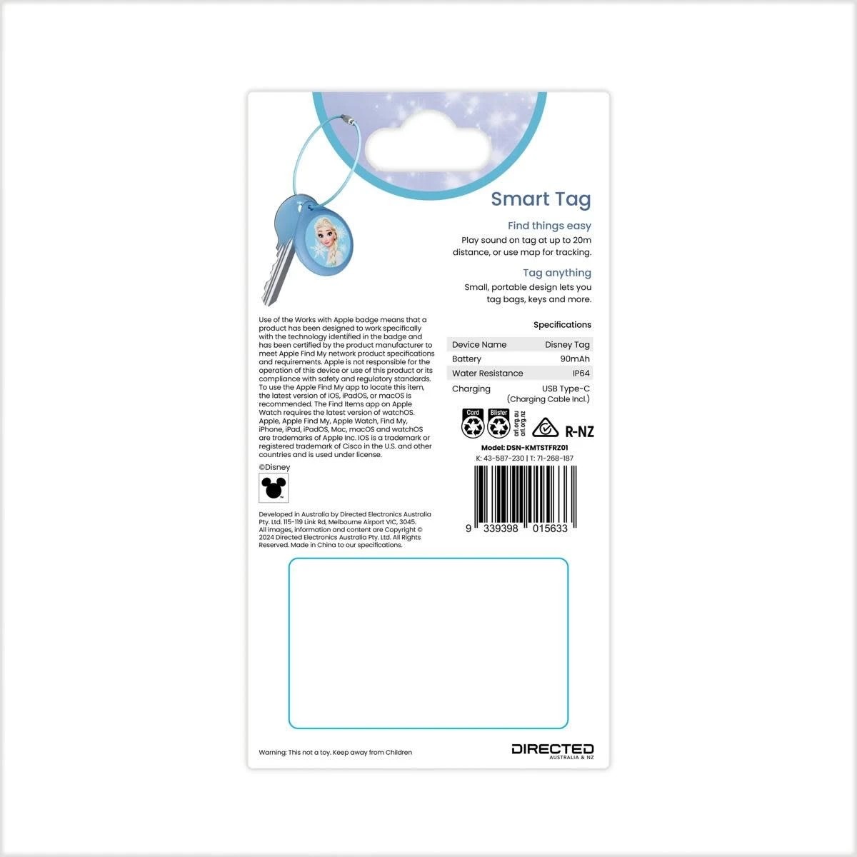 4 Disney Frozen Rechargeable Apple Find My Smart Tag, 4 of 6