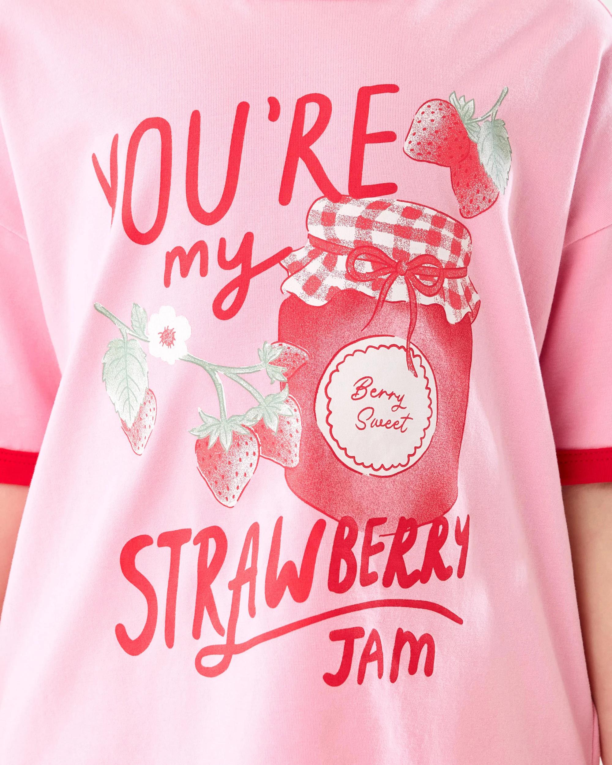 5 Short Sleeve Lounge Pyjama Set Pnk Jam, 5 of 9