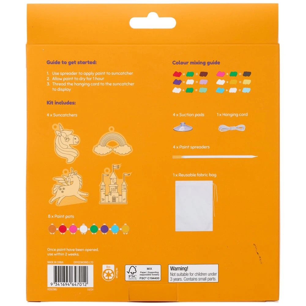 3 Kadink Suncatcher Kit Unicorn 4 Pack, 3 of 3