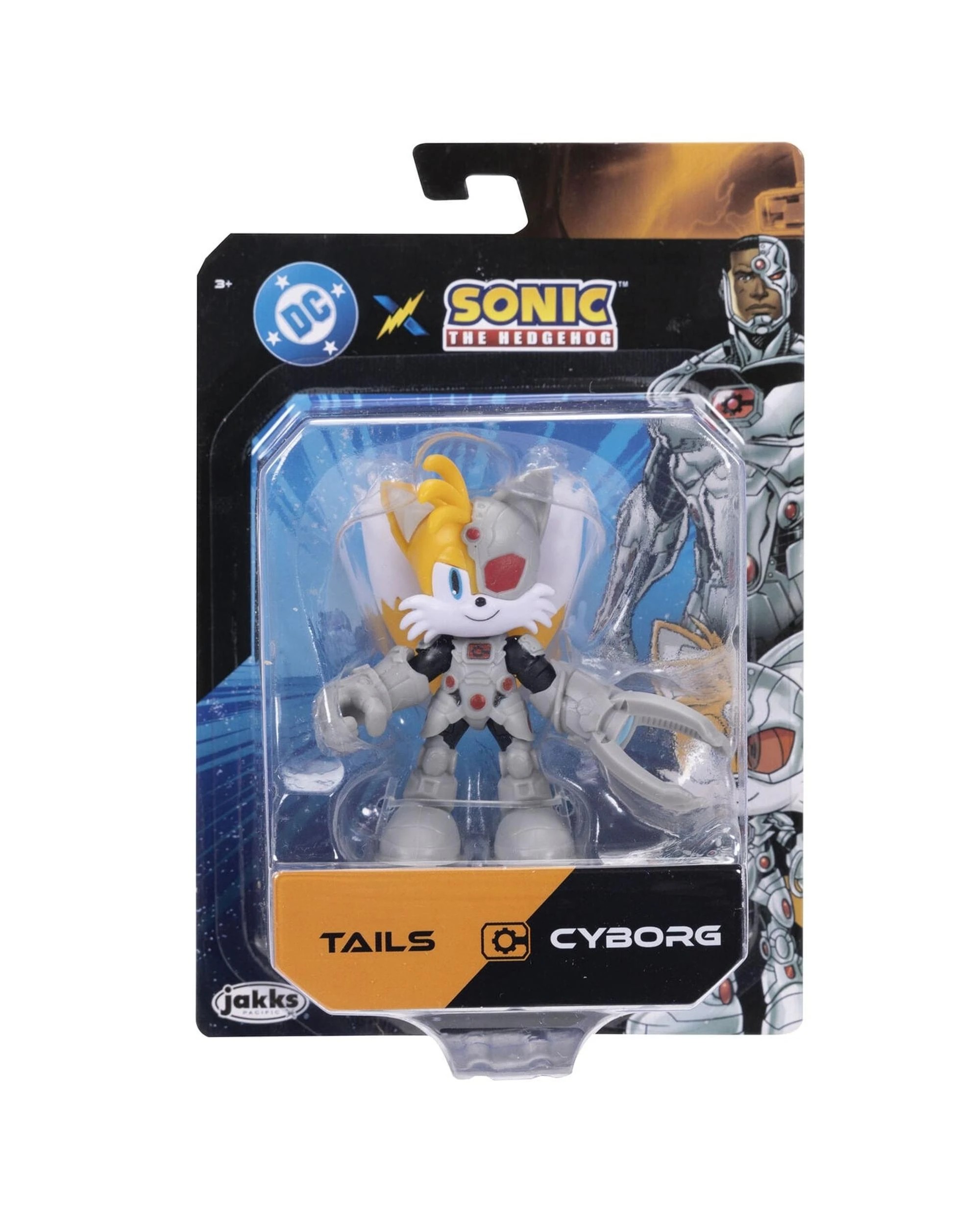 1 Sonic the Hedgehog X DC Tails and Cyborg 2.5 inch Action Figure, 1 of 1