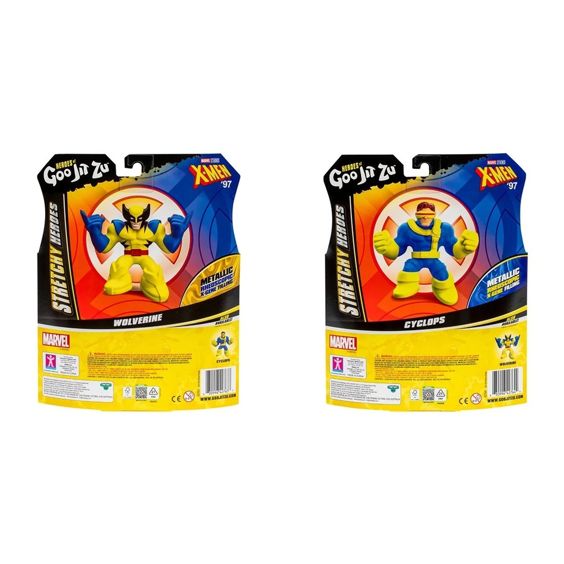 6 Heroes Of Goo Jit Zu Marvel Studios X-Men '97 Stretchy Heroes Figure - Assorted, 6 of 6