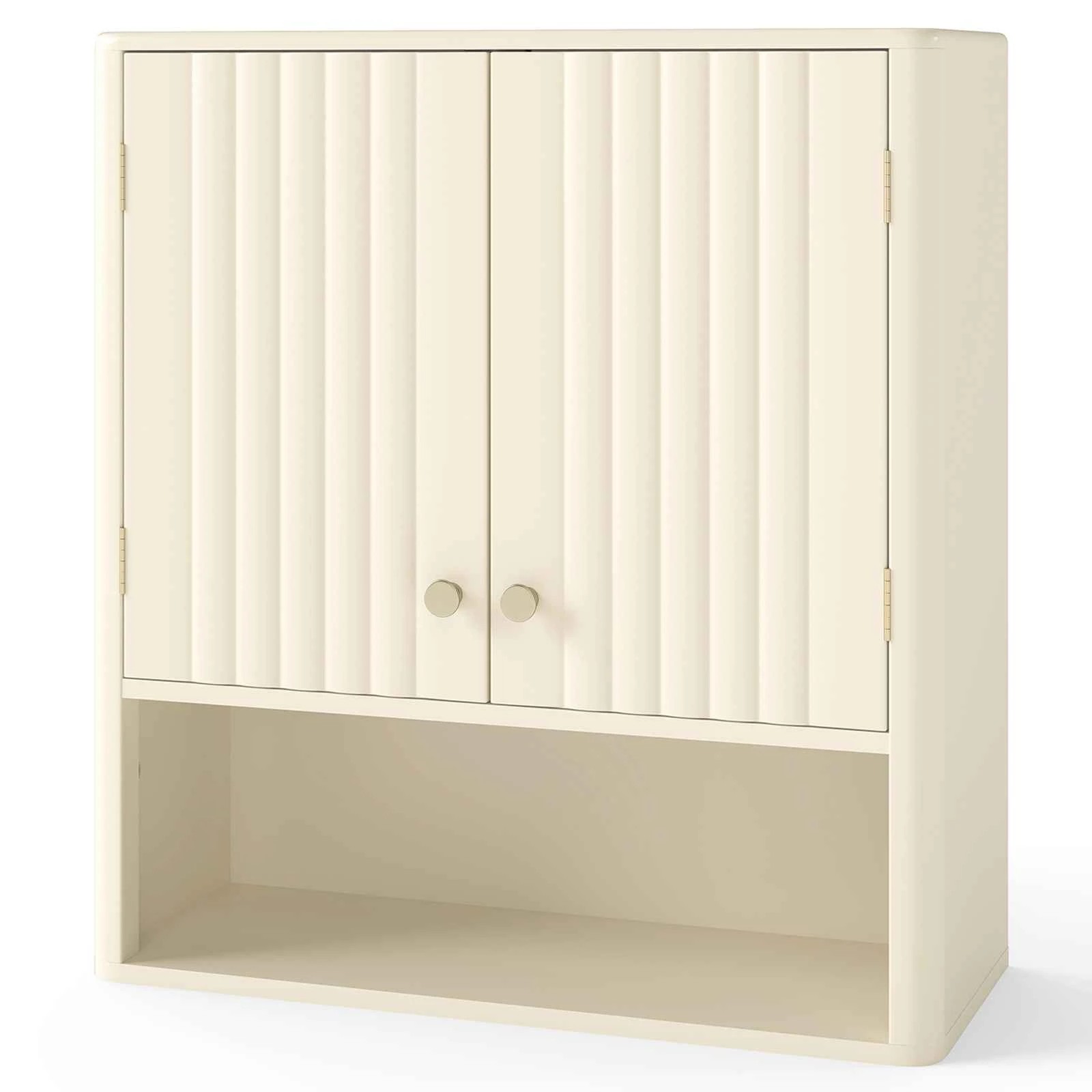 1 Costway Wall Mounted Bathroom Cabinet Medicine Cabinet Storage Cupboard, 1 of 5
