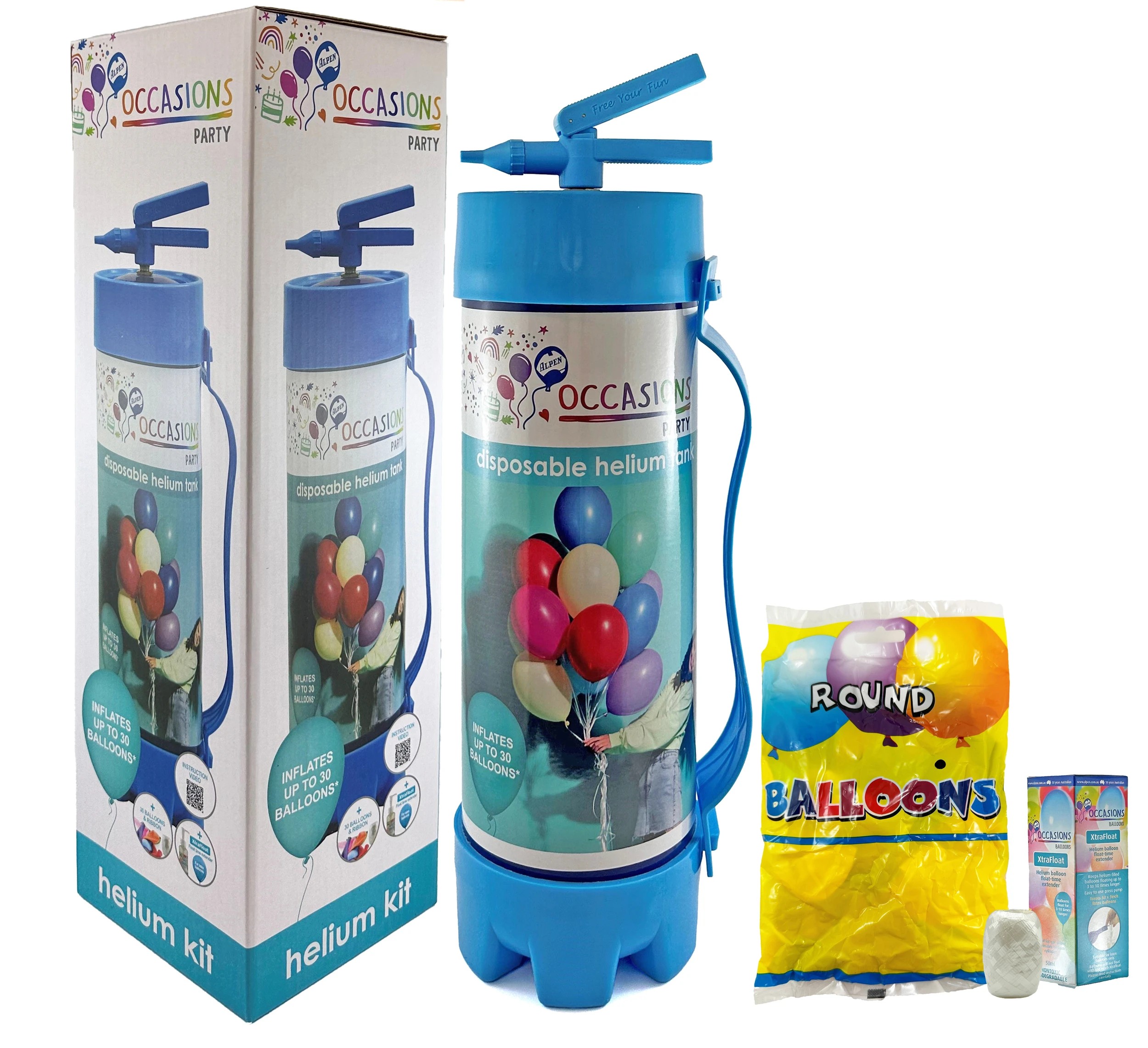 3 Alpen Occasions Disposable Helium Tank Kit - Small, 3 of 7