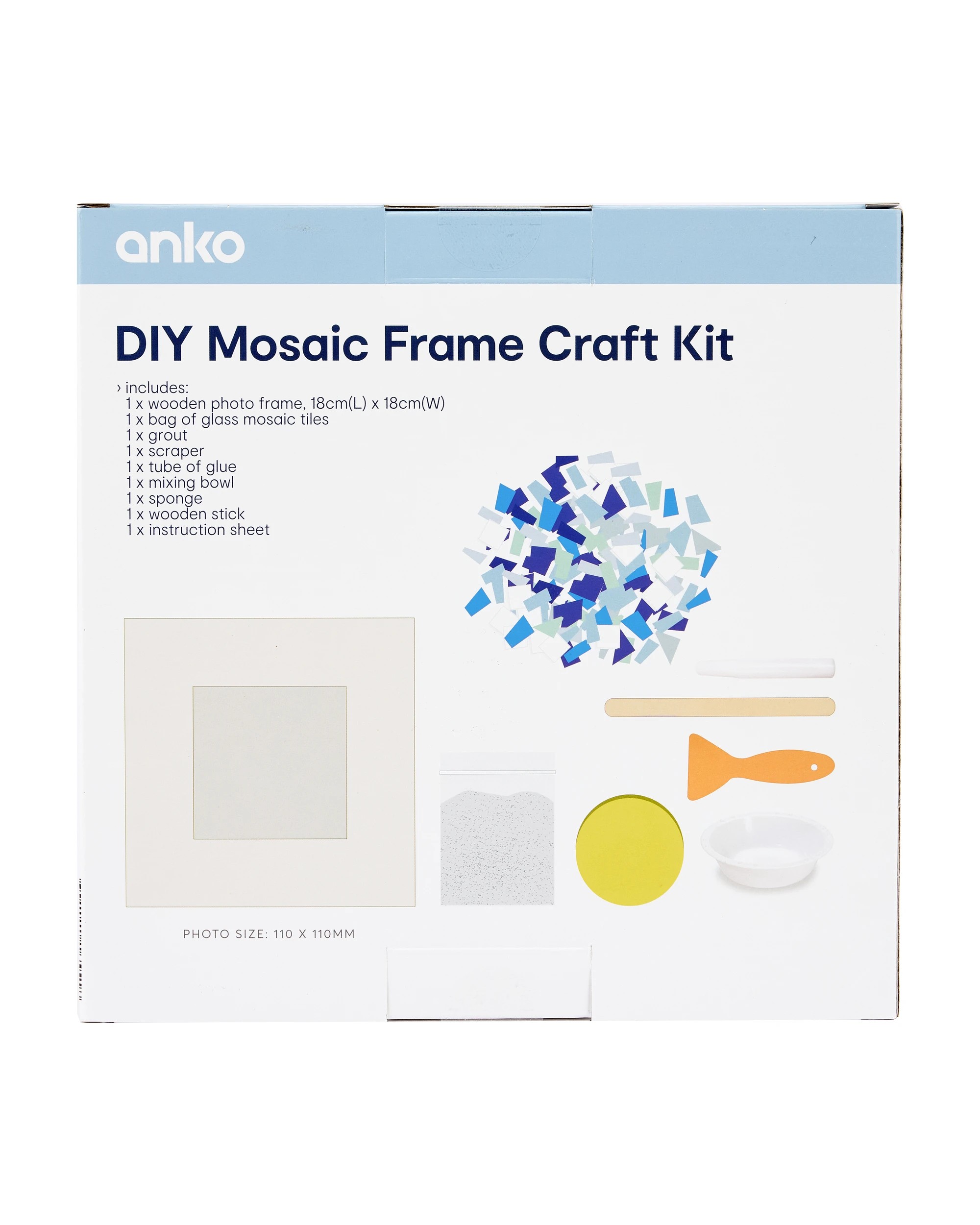 3 DIY Mosaic Frame Craft Kit, 3 of 3