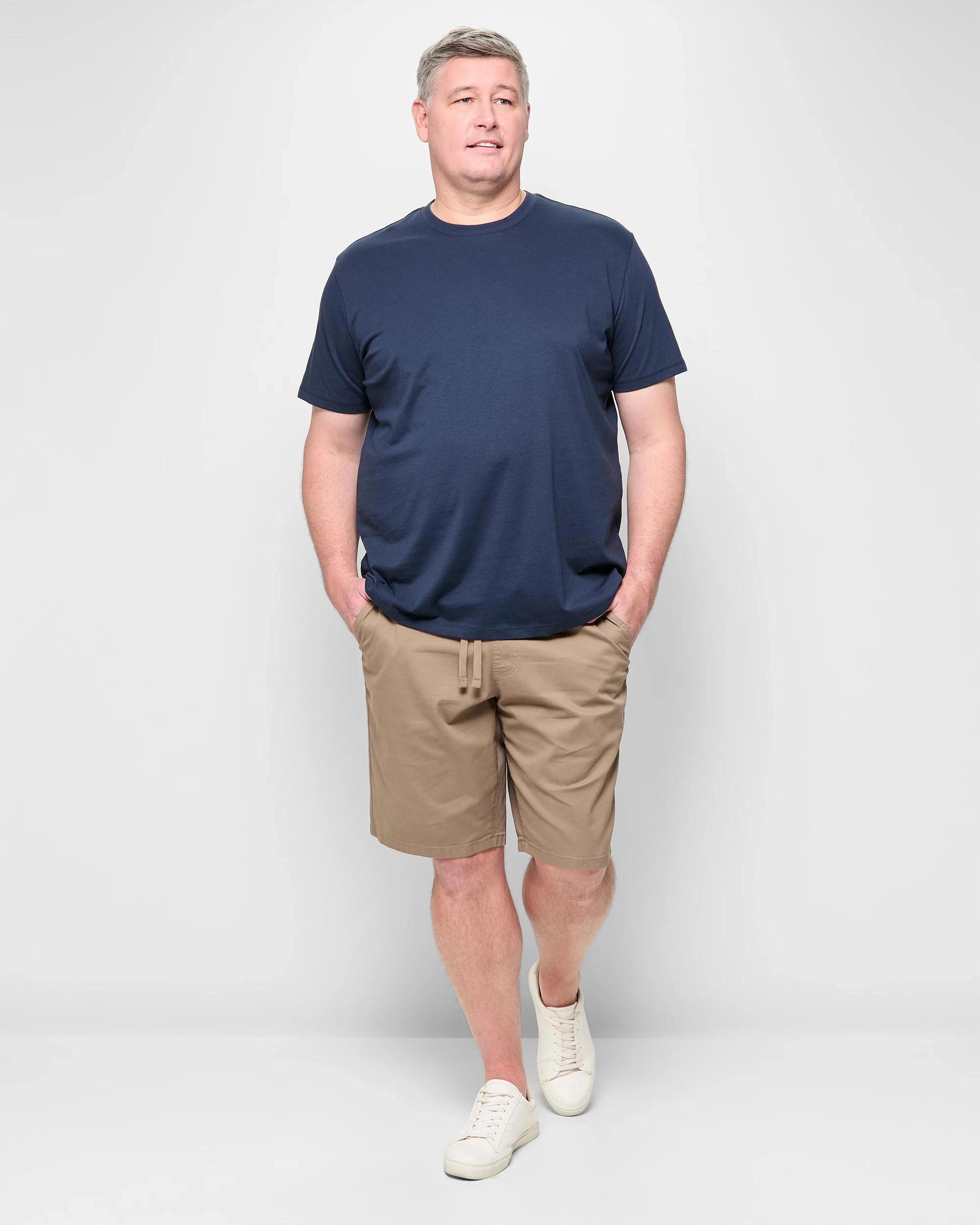 2 Target Man Plus Plus Size Australian Cotton Crew T-Shirt NAVY, 2 of 5