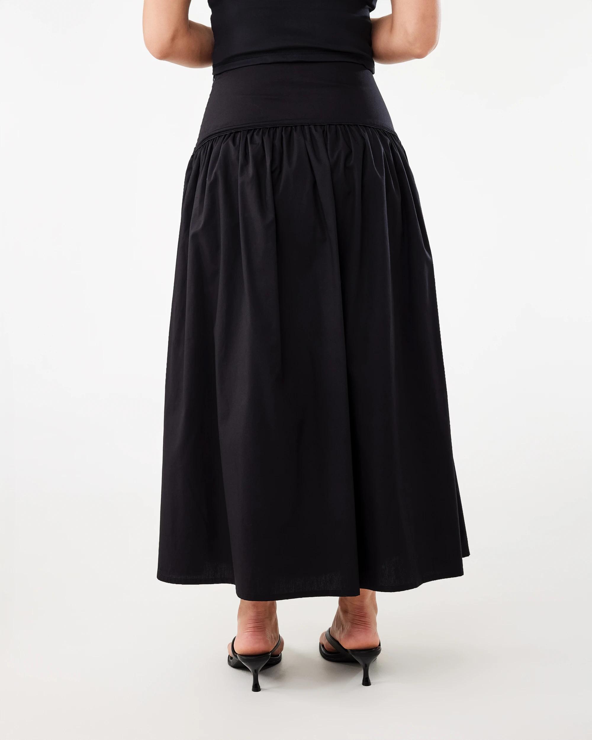3 Yoke Maxi Skirt Black, 3 of 4