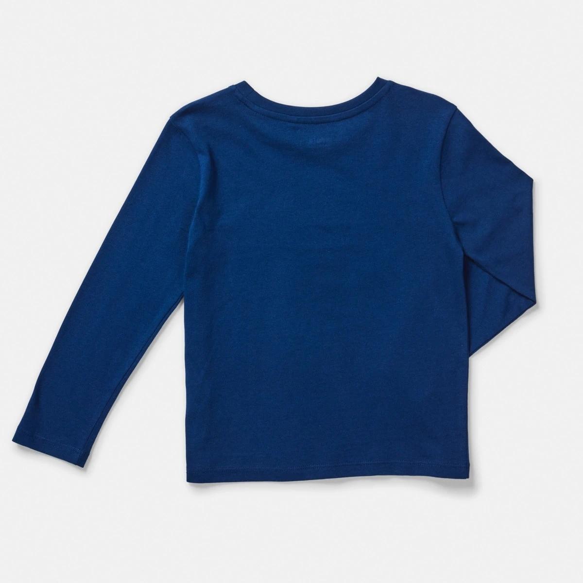 8 Long Sleeve Print T-shirt Blu Varsty, 8 of 8
