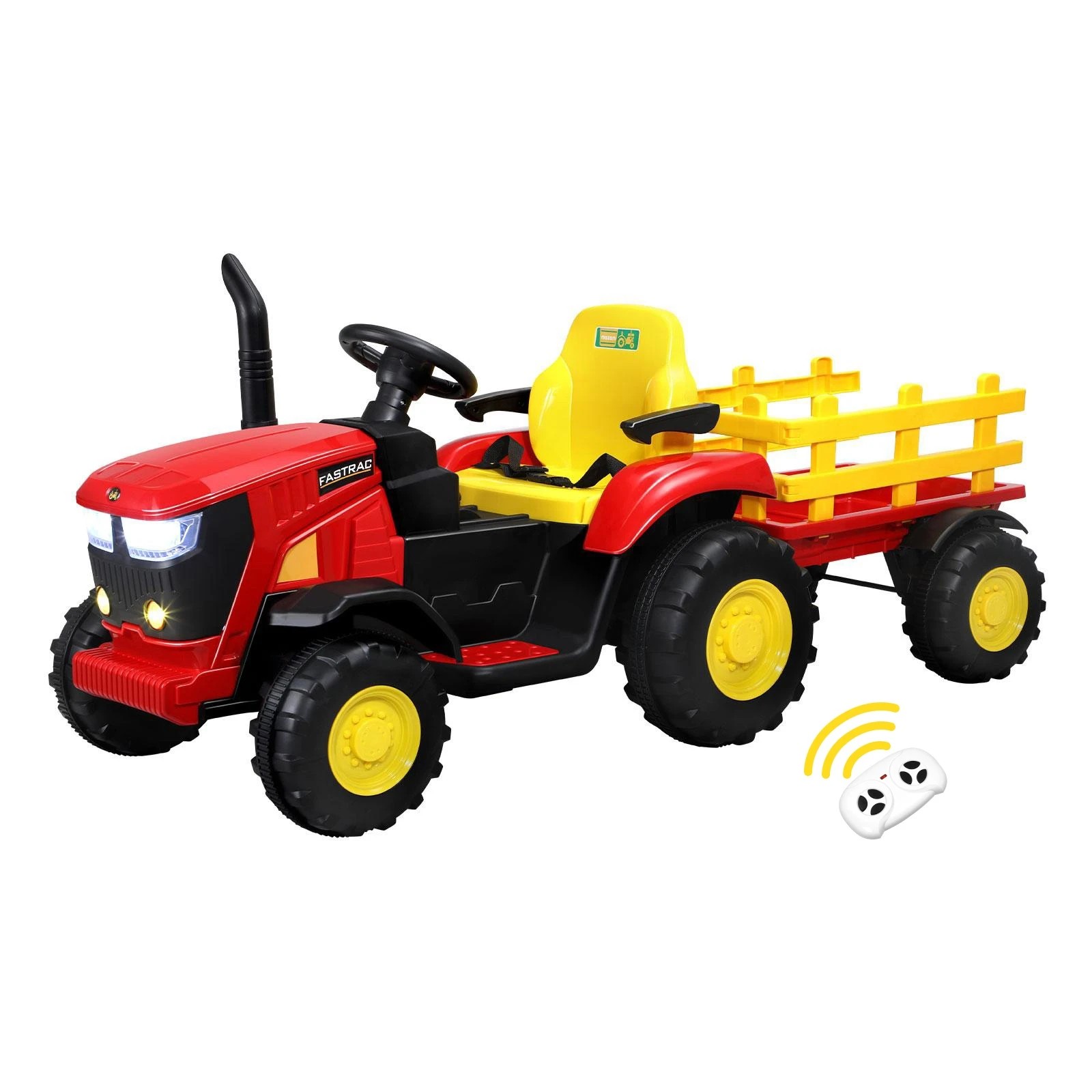 1 Mazam 156 Cm Ride On Tractor 12v Kids Electric Vehicle Toy Cars Remote Control Gift
 - Red, 1 of 10