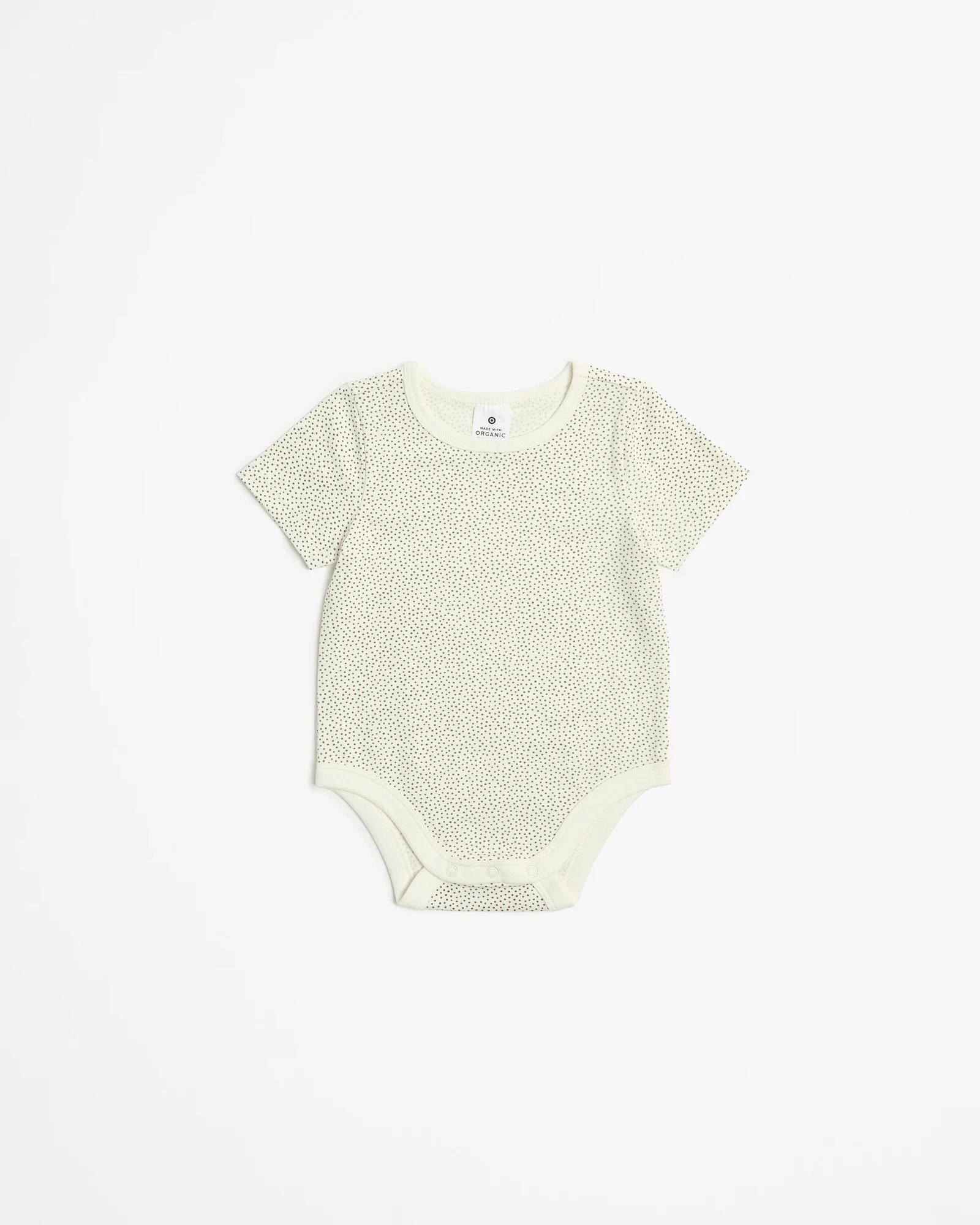 2 Target Baby Baby Organic Cotton Rib Bodysuits 3 Pack SPOTS/RIB/GREY MARLE, 2 of 5