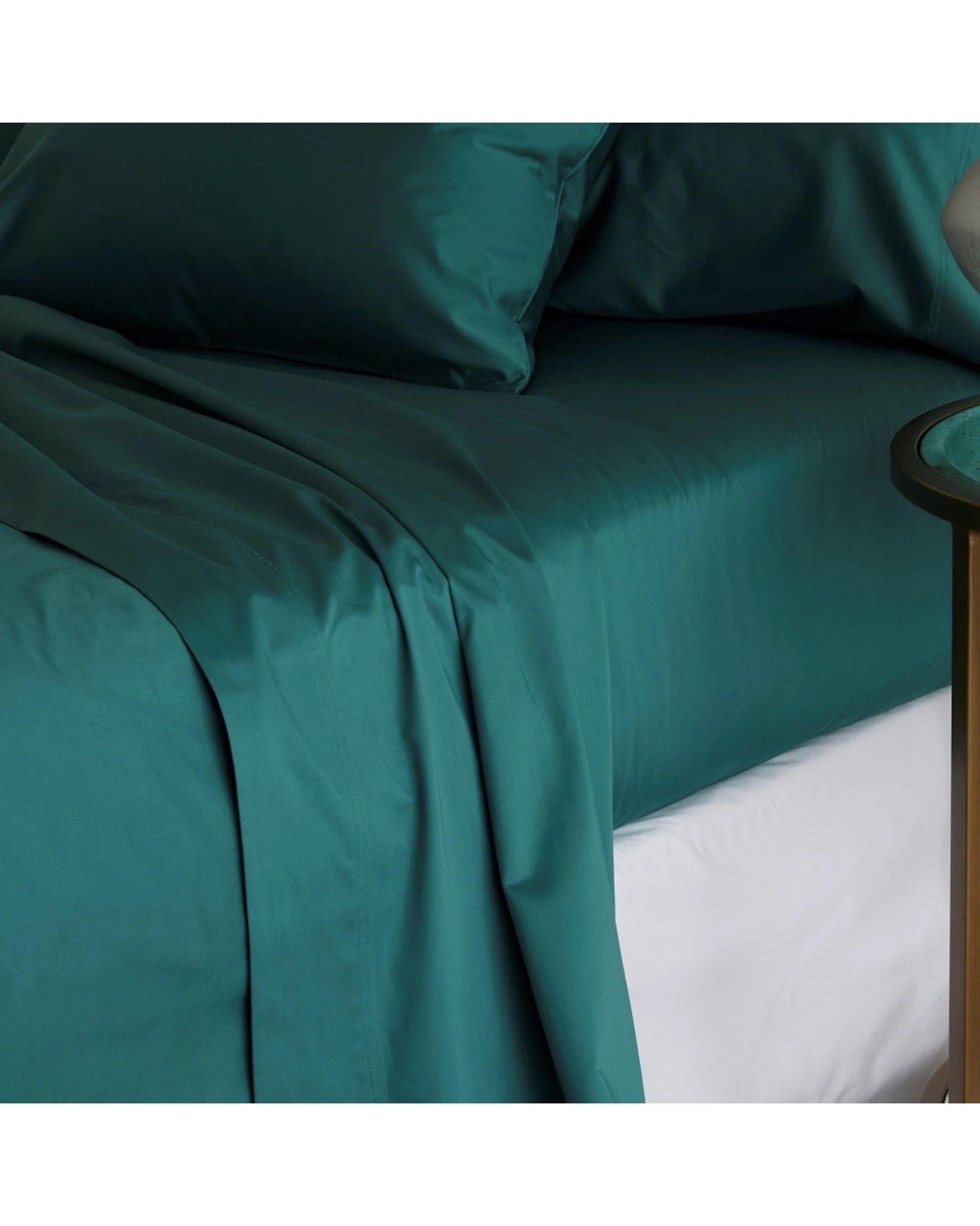 2 Bedding co Sheet Set 1200TC Egyptian Cotton Emerald - Super King Bed - Green, 2 of 5