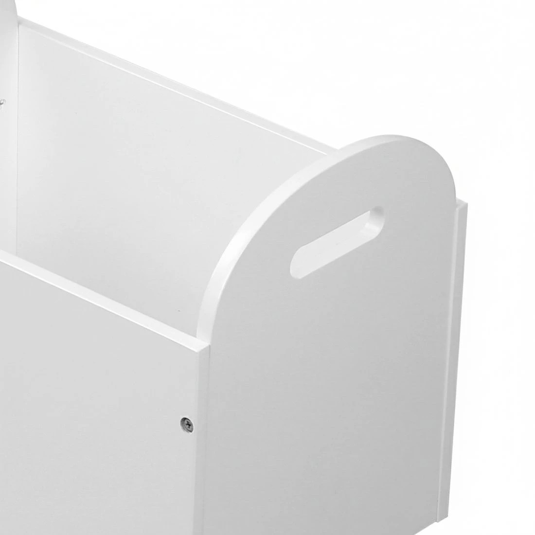 7 Keezi 3PCS Kids Table and Chairs Set Storage Toys Play Activity Desk - White, 7 of 8