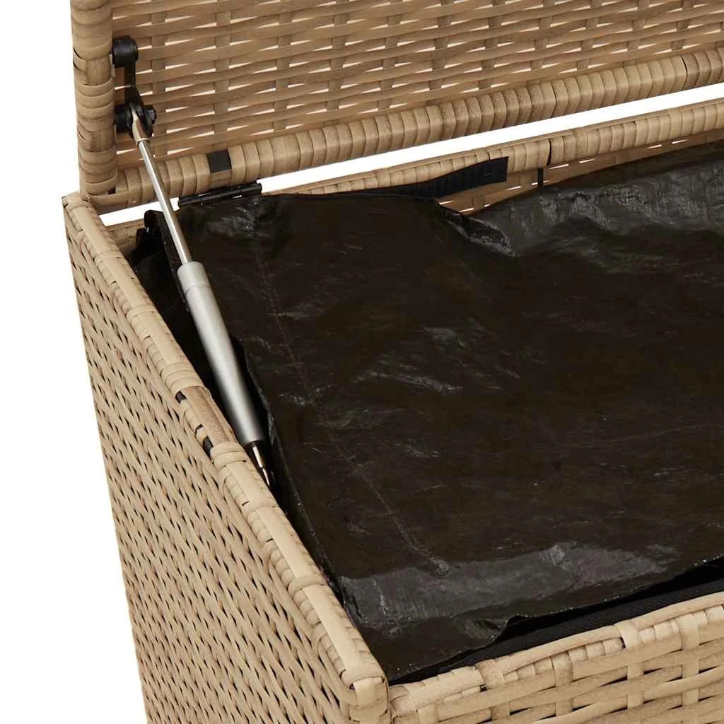8 vidaXL Outdoor Storage Box on Wheels Ample Storage - Beige, 8 of 9