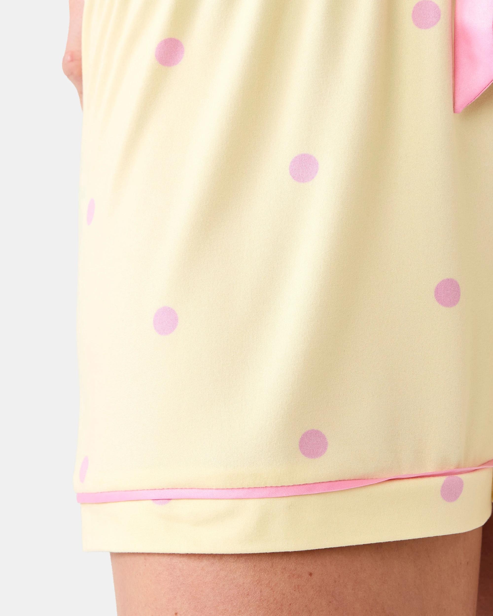 7 Sleeveless Top and Knit Shorts Pyjama Set Dot Yw Pik, 7 of 8