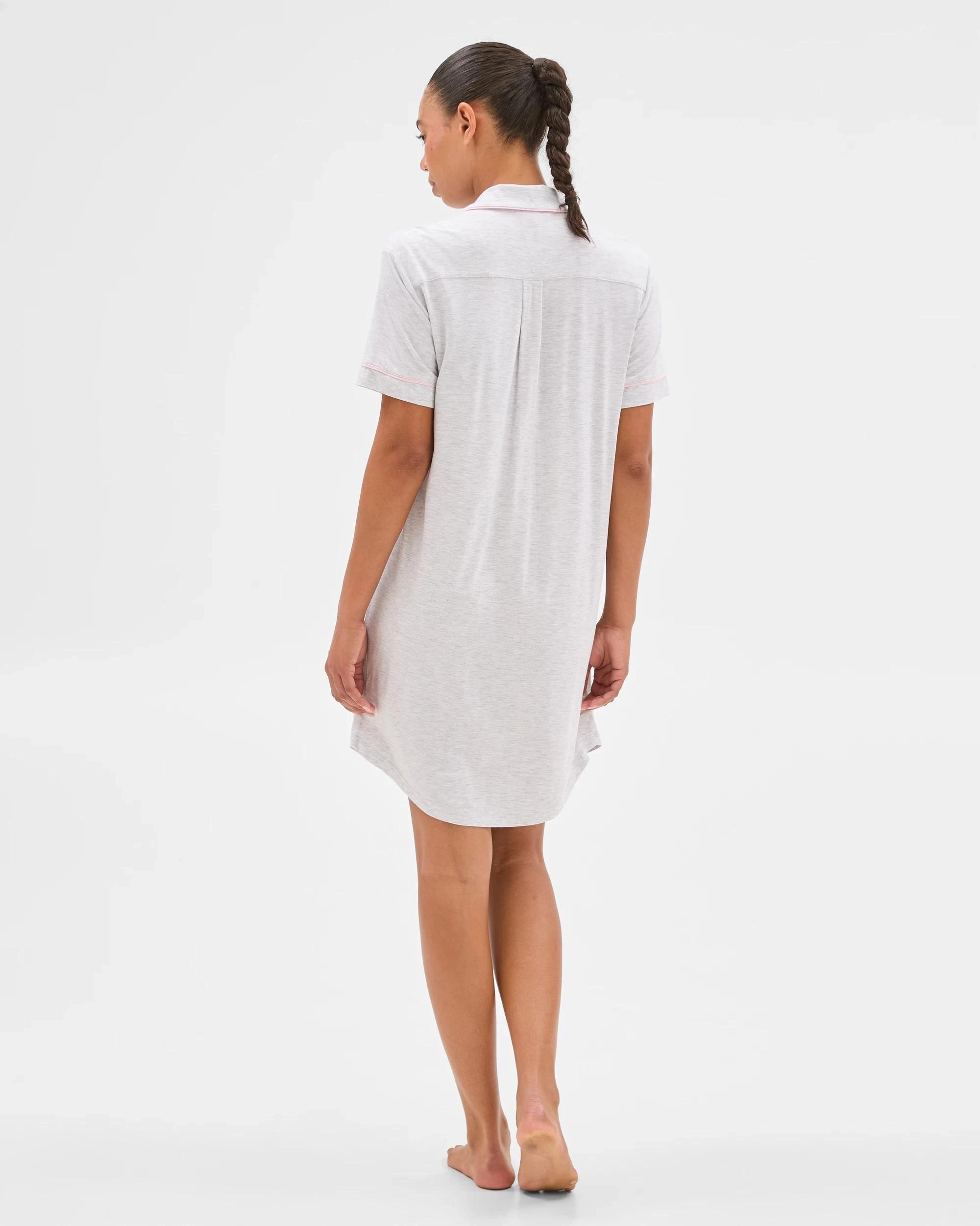 5 Target Woman Bamboo Soft Nightshirt GREY / PINK, 5 of 5