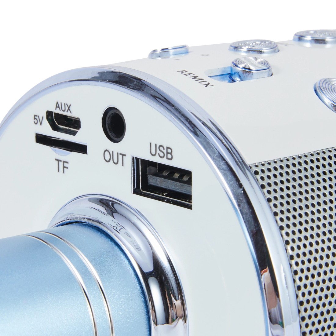 6 Karaoke Bluetooth Microphone - Blue, 6 of 9