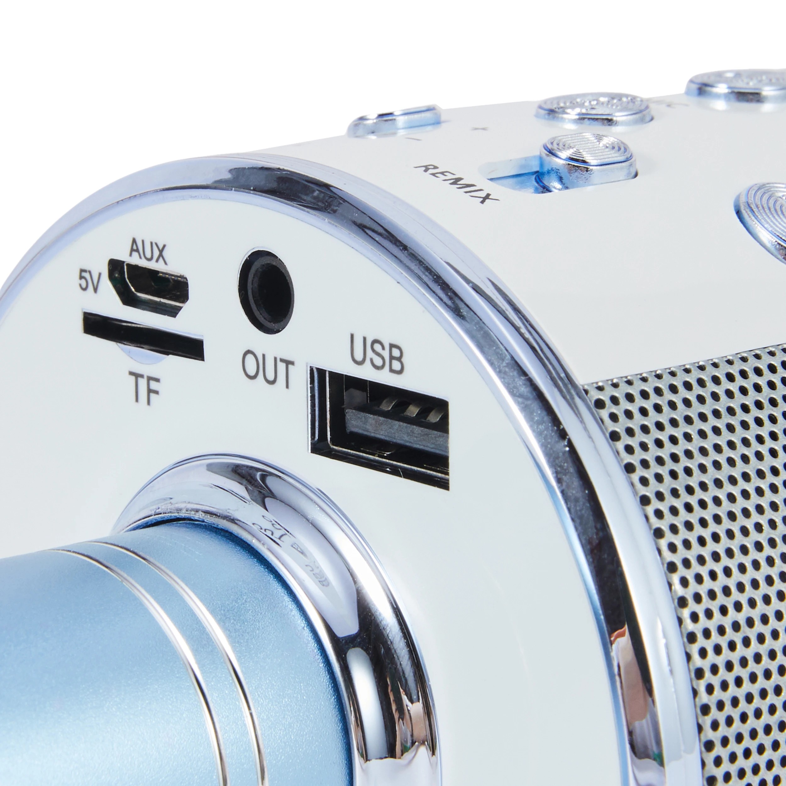 6 Karaoke Bluetooth Microphone - Blue, 6 of 9