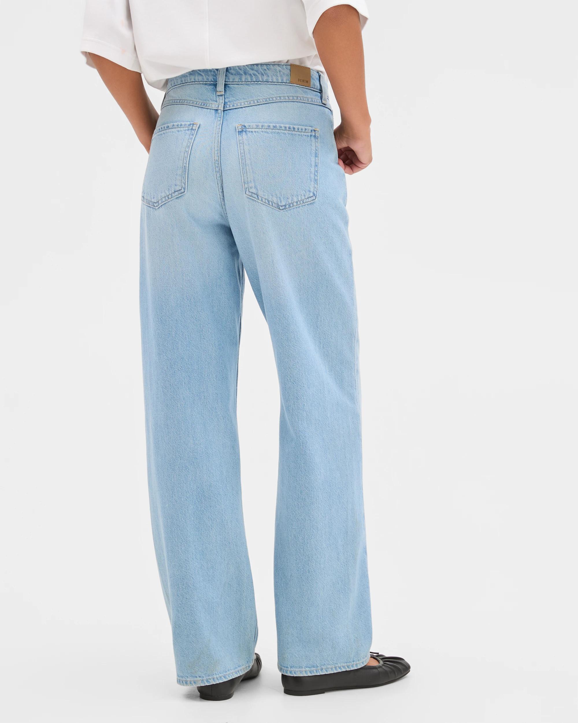 6 Target Denim Imogen Denim Loose Fit Mid Rise Wide Leg Jeans MID BLUE, 6 of 6