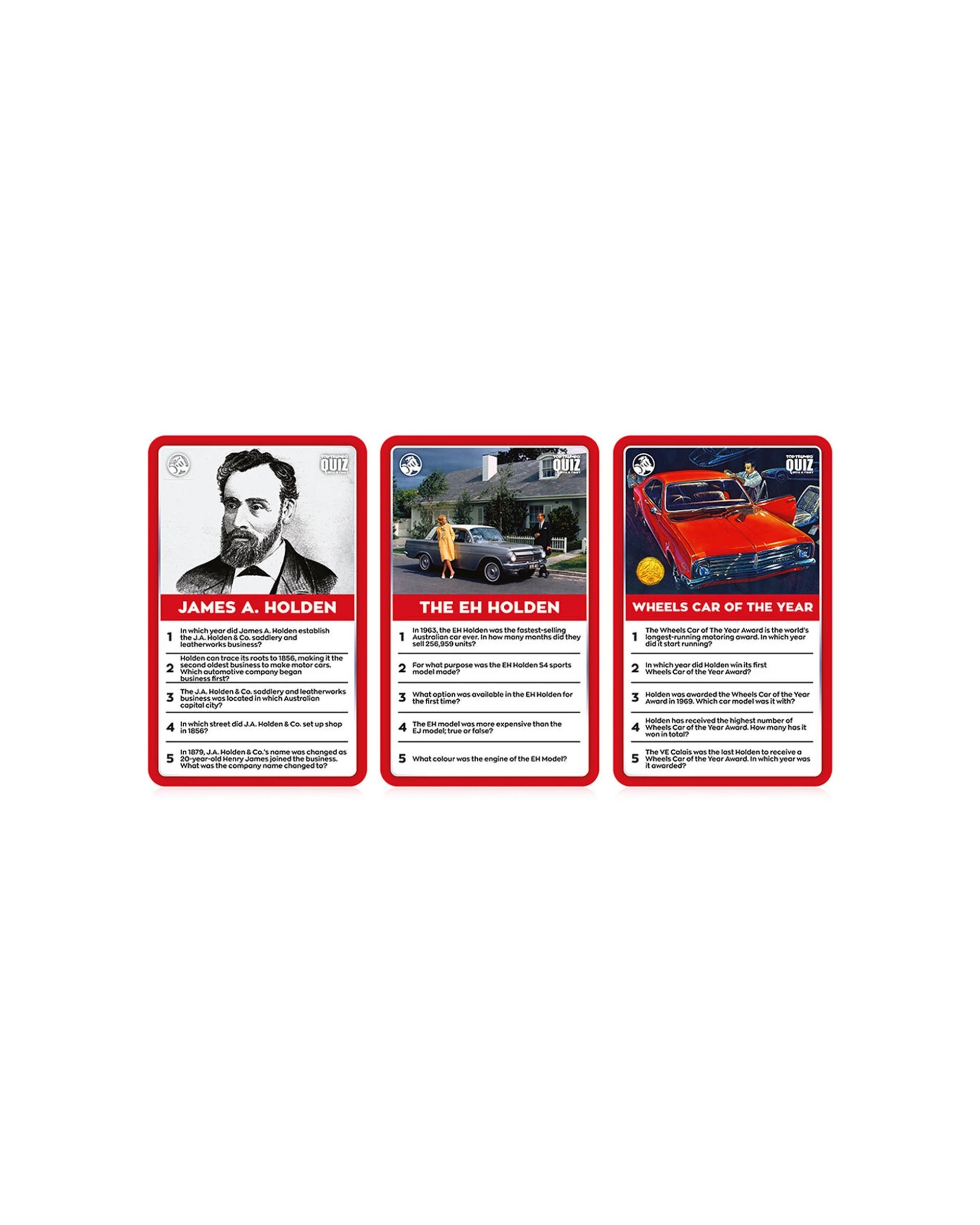 2 Top Trumps Holden Australia Quiz With A Twist Card Game - Red, 2 of 2
