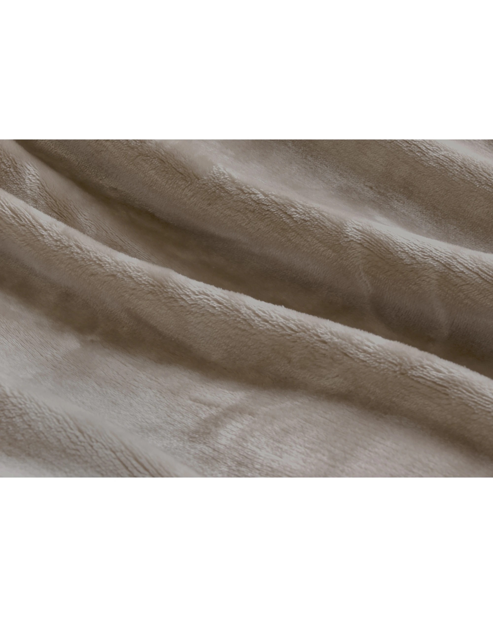 2 Ardor Boudoir Lucia Luxury Plush Velvet Queen Bed Blanket Stone - Beige, 2 of 4