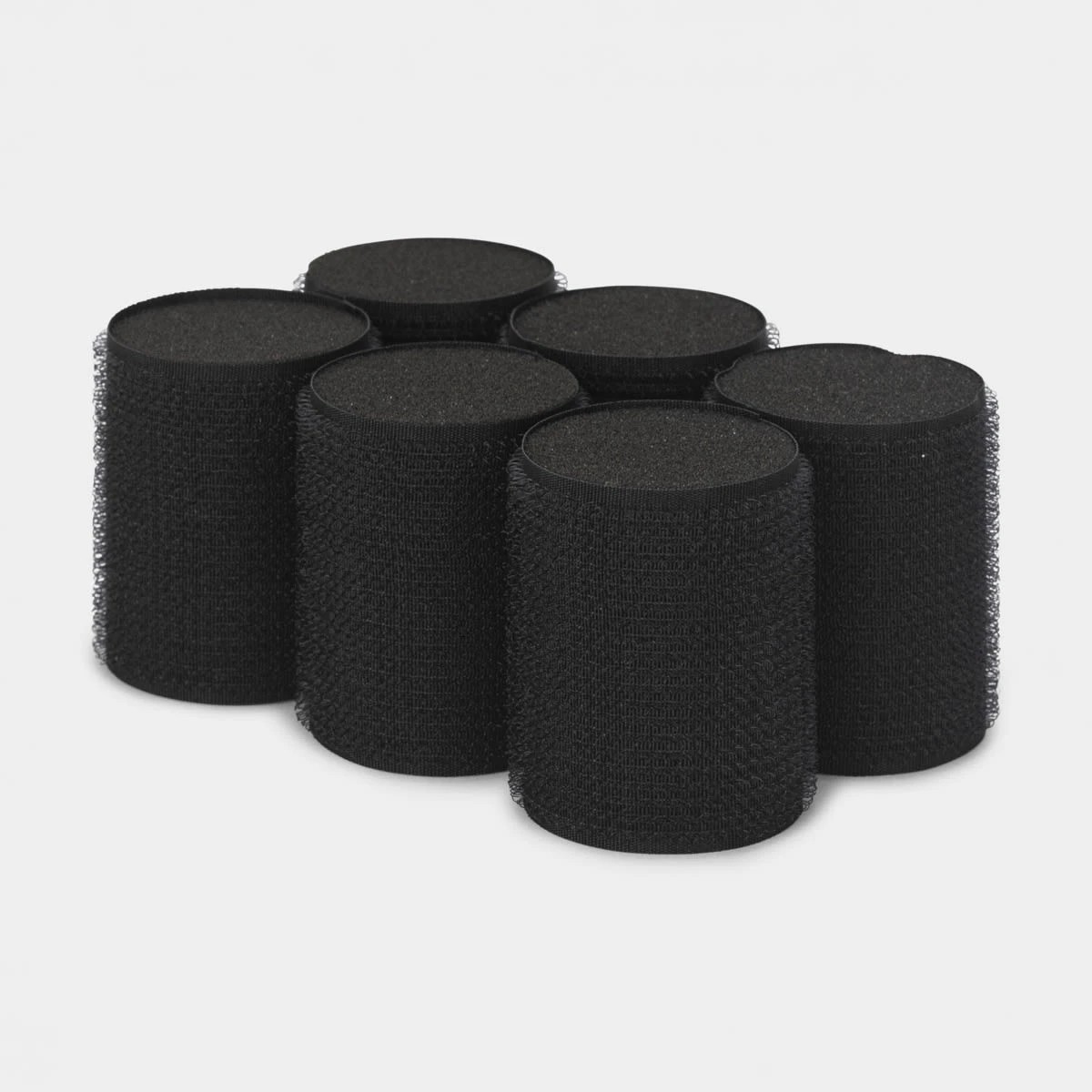 2 6 Pack Soft Sleep In Rollers - Black, 2 of 5
