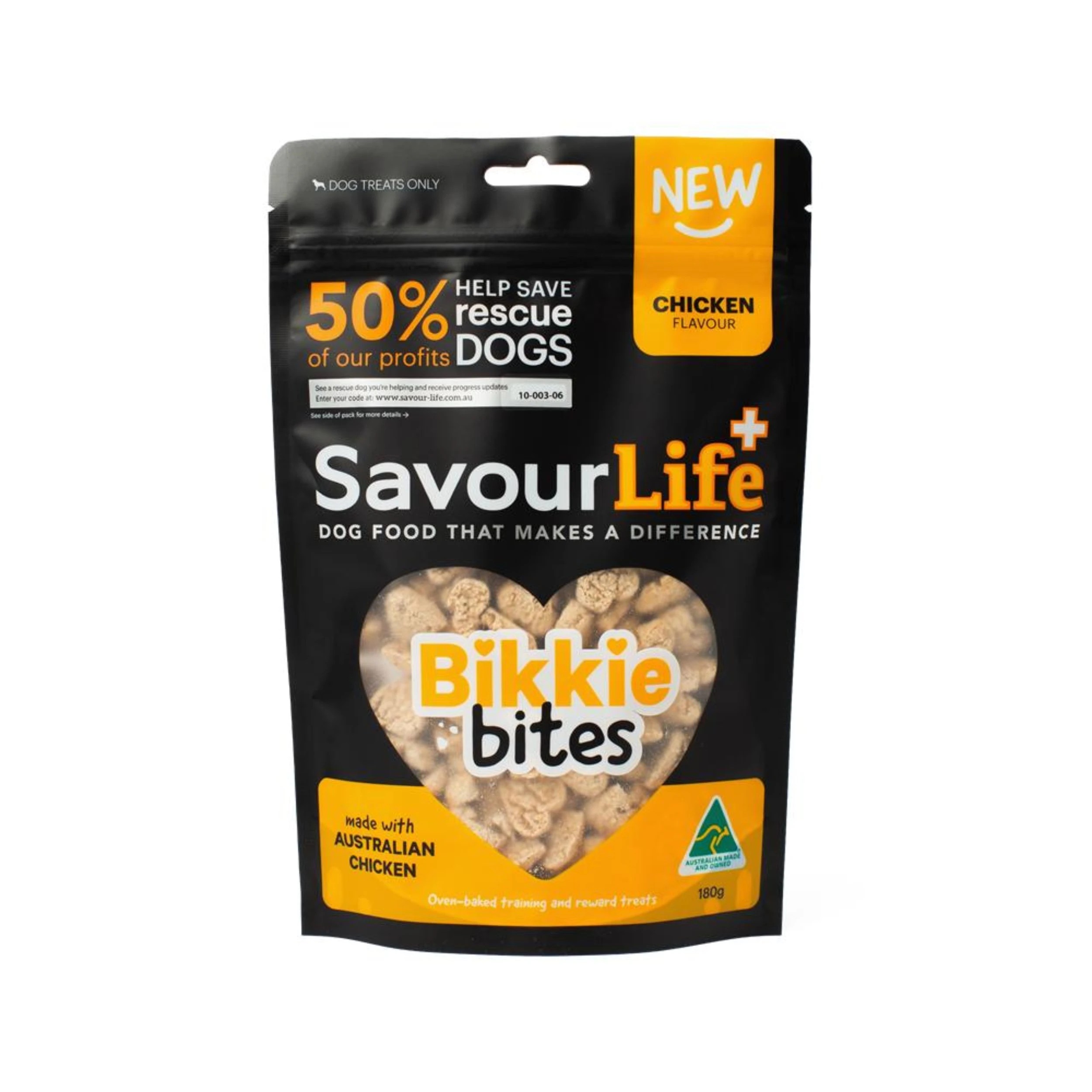 1 Savourlife Chicken Flavour Bikkie Bites 180g, 1 of 2