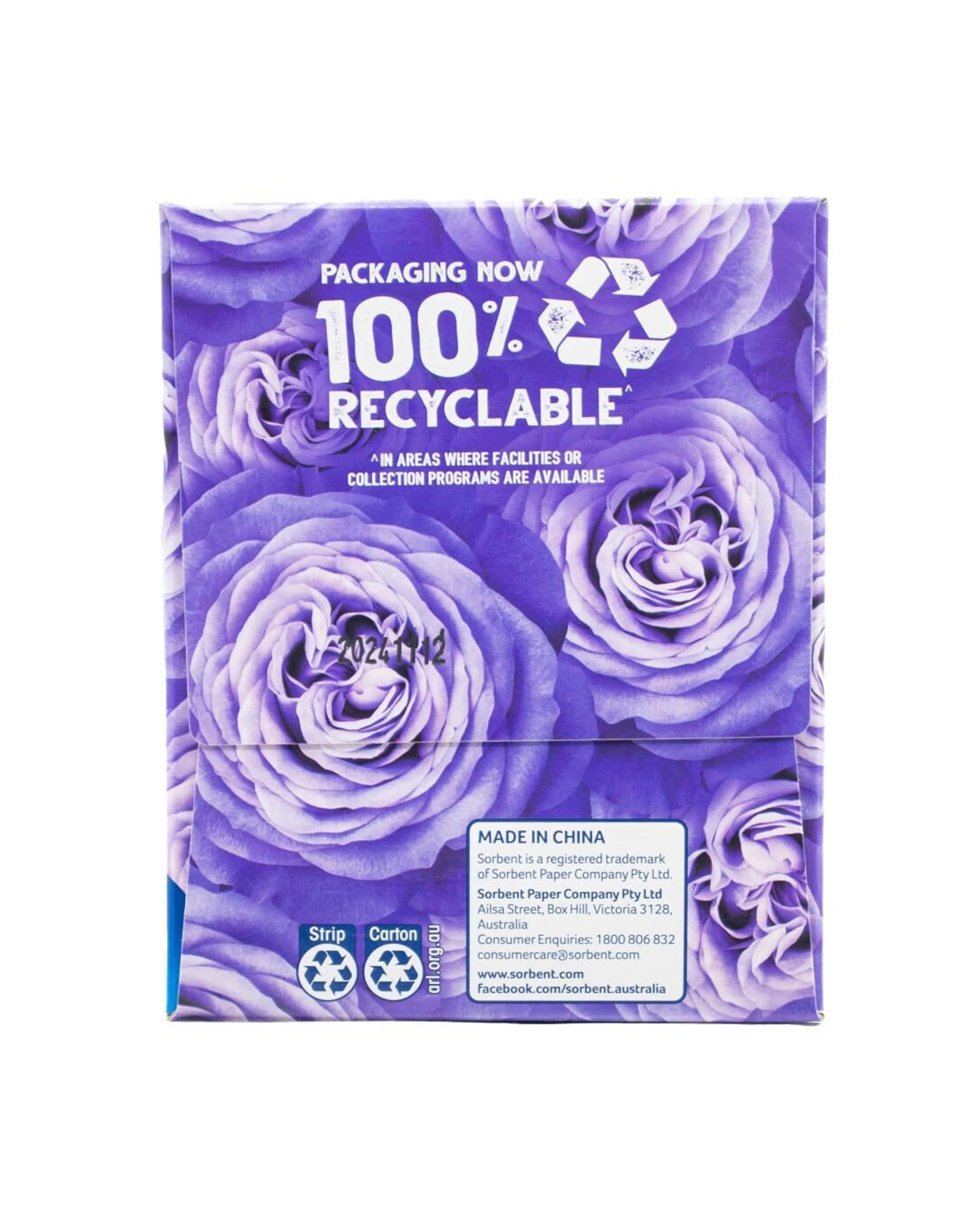 3 Sorbent 24PK 90pc Soft Facial Home Office Paper Tissues Disposable - White, 3 of 4