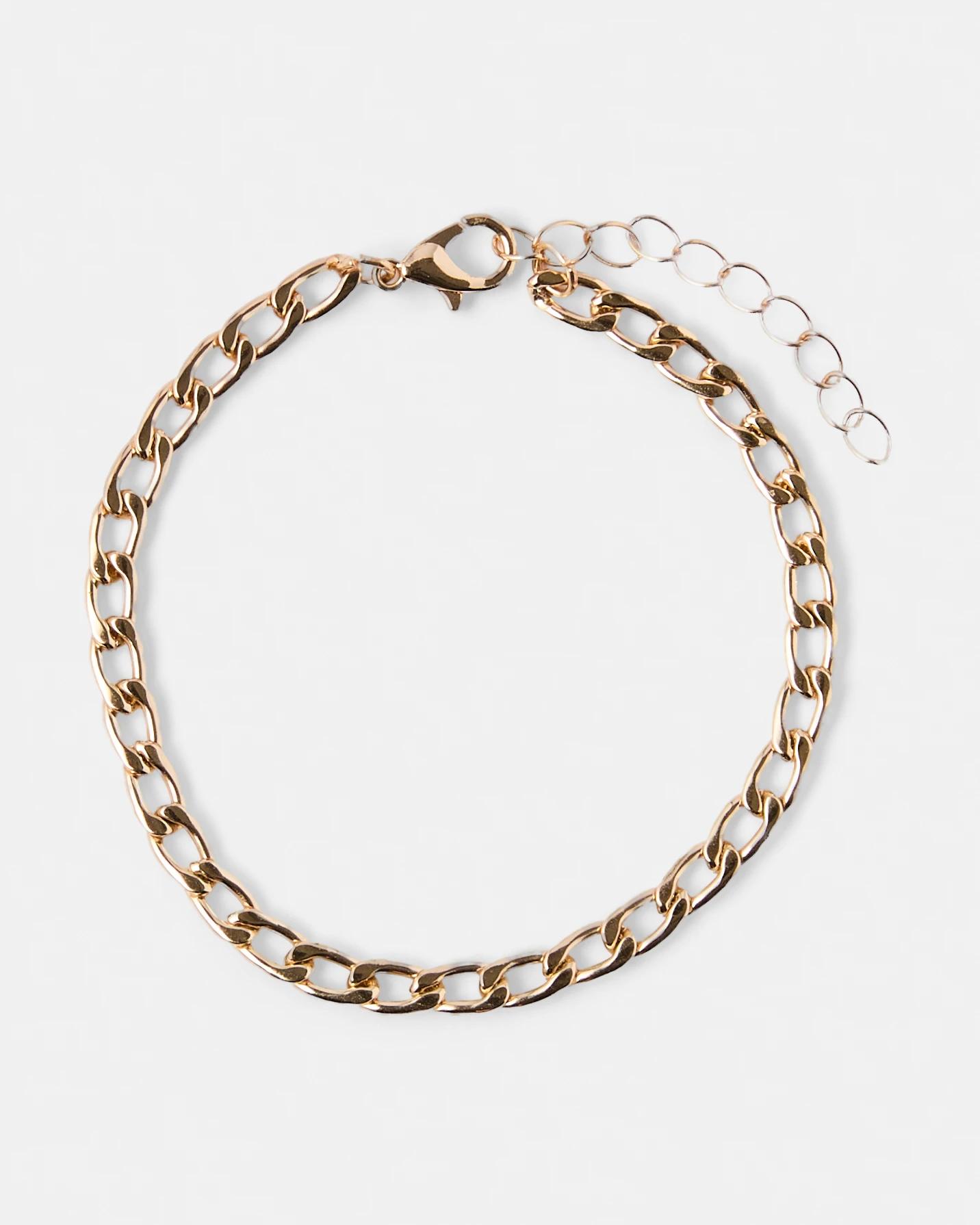 2 2 Pack Bead and Chain Bracelet - Gold Tone Brown, 2 of 5