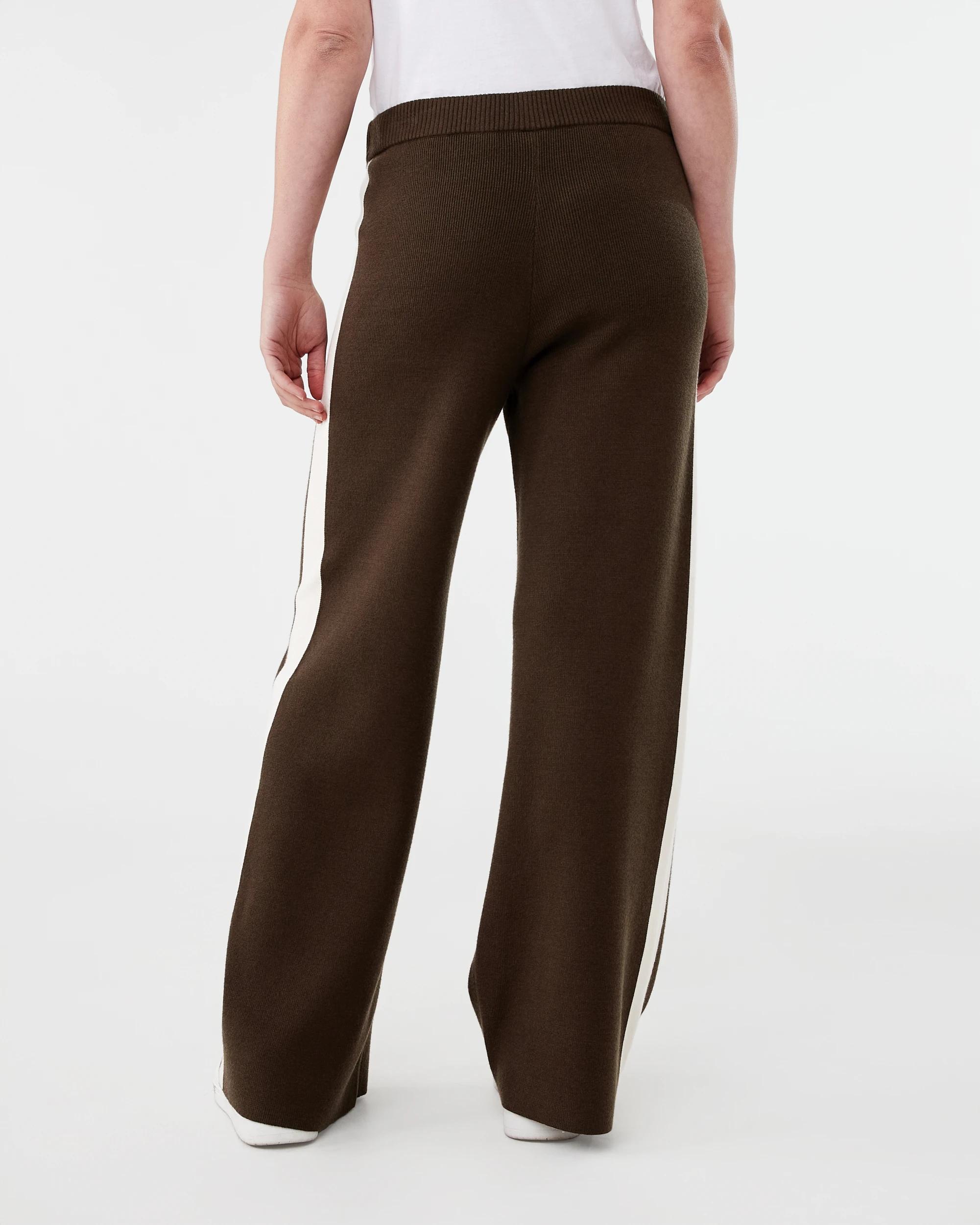 3 Side Stripe True Knit Pants Deep Olive, 3 of 5