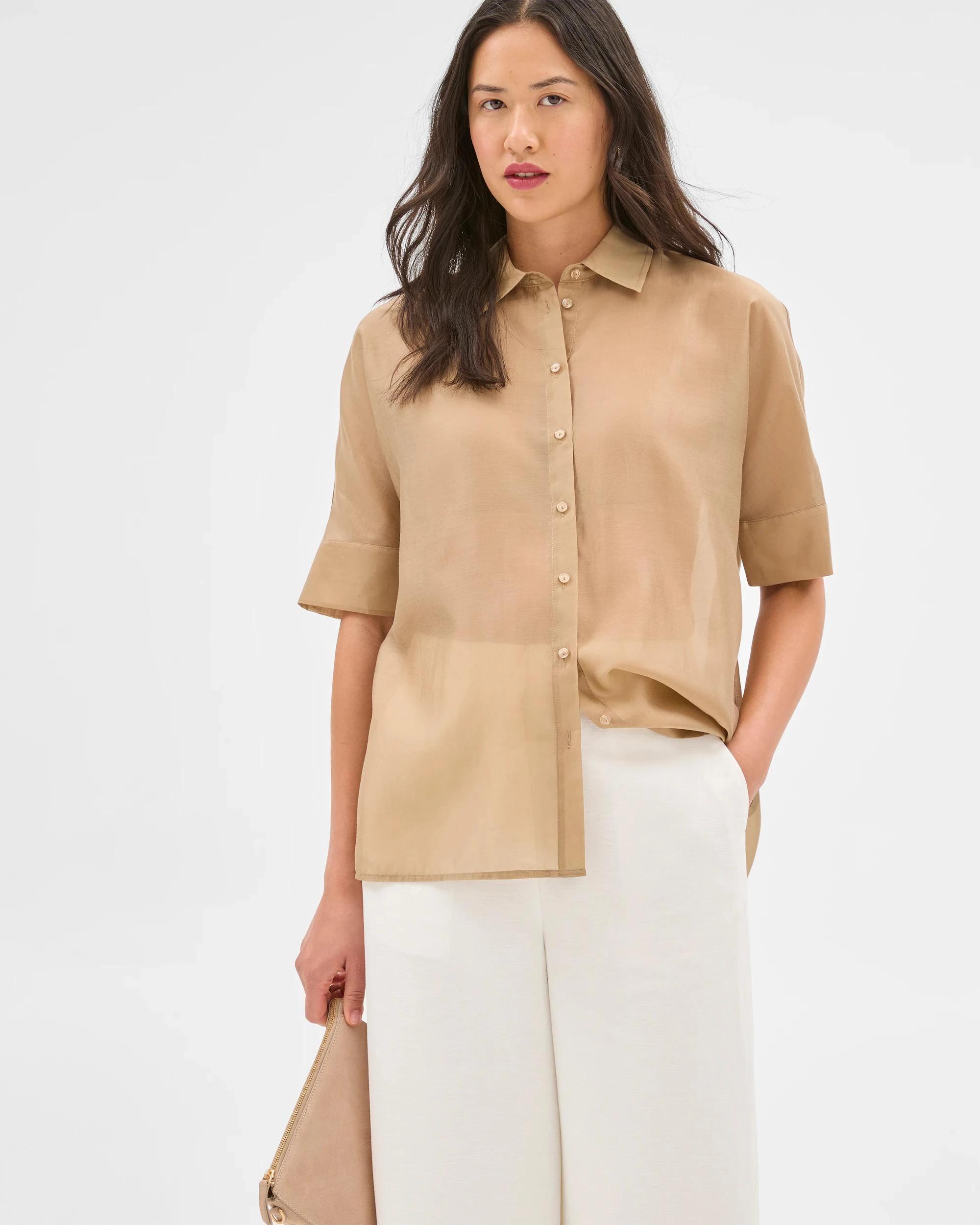 2 Sheer Volume Shirt - Preview FAWN, 2 of 5