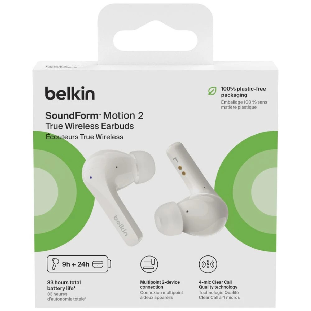 7 Belkin SoundForm Motion True Wireless Earbuds White, 7 of 7