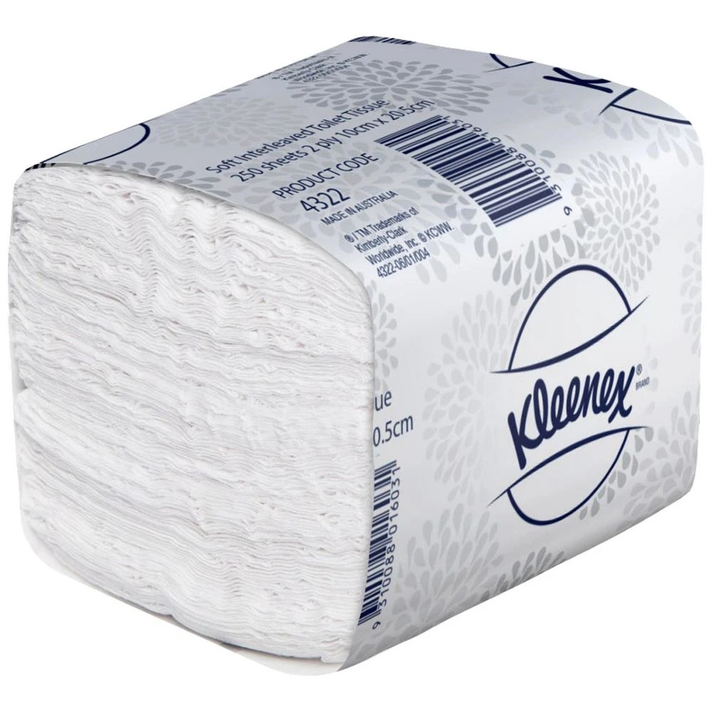 4 Kleenex Soft Interleaved Toilet Tissue 2 Ply 4322 36 Pack, 4 of 4