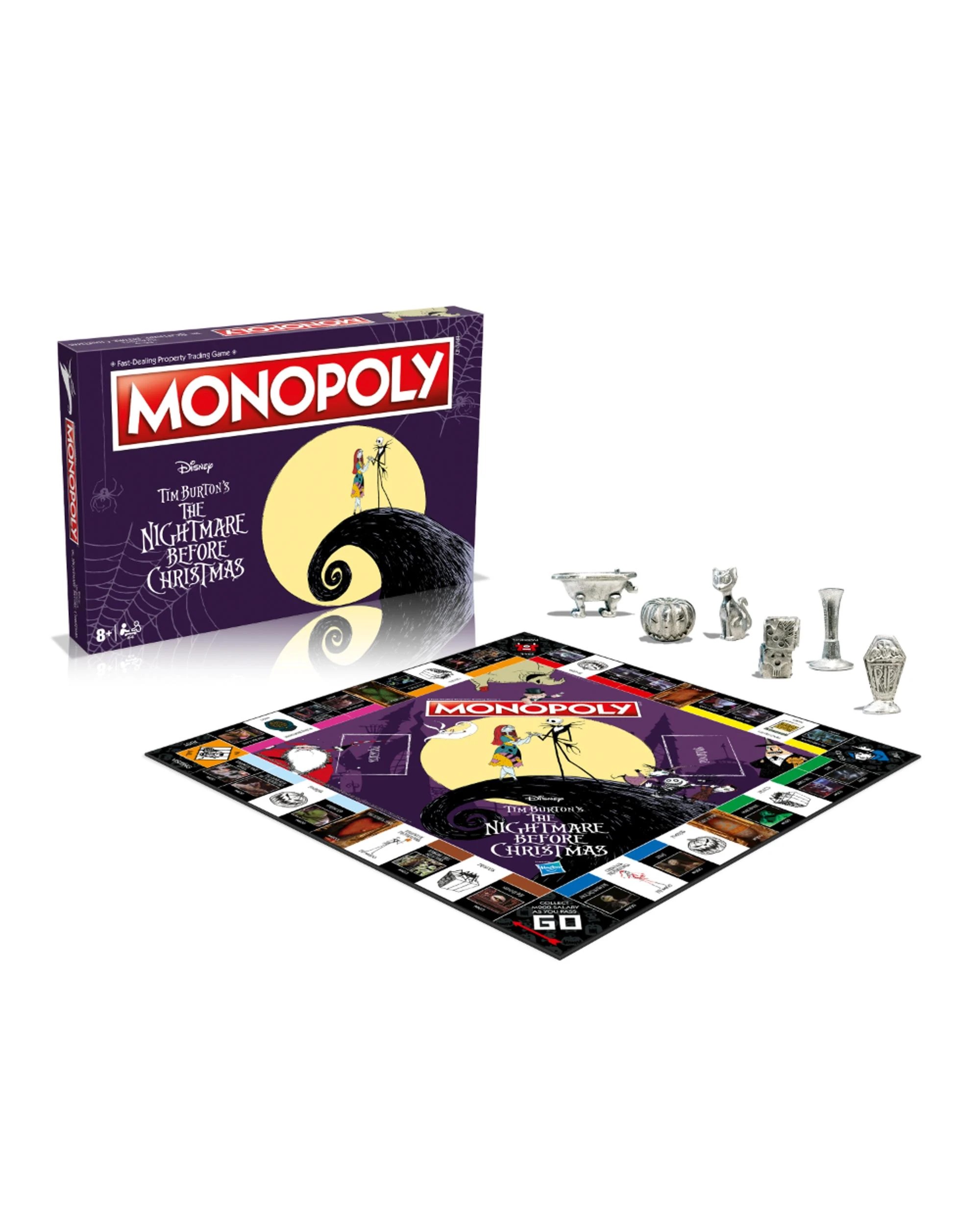 2 Monopoly The Nightmare Before Christmas Edition Board Game, 2 of 7