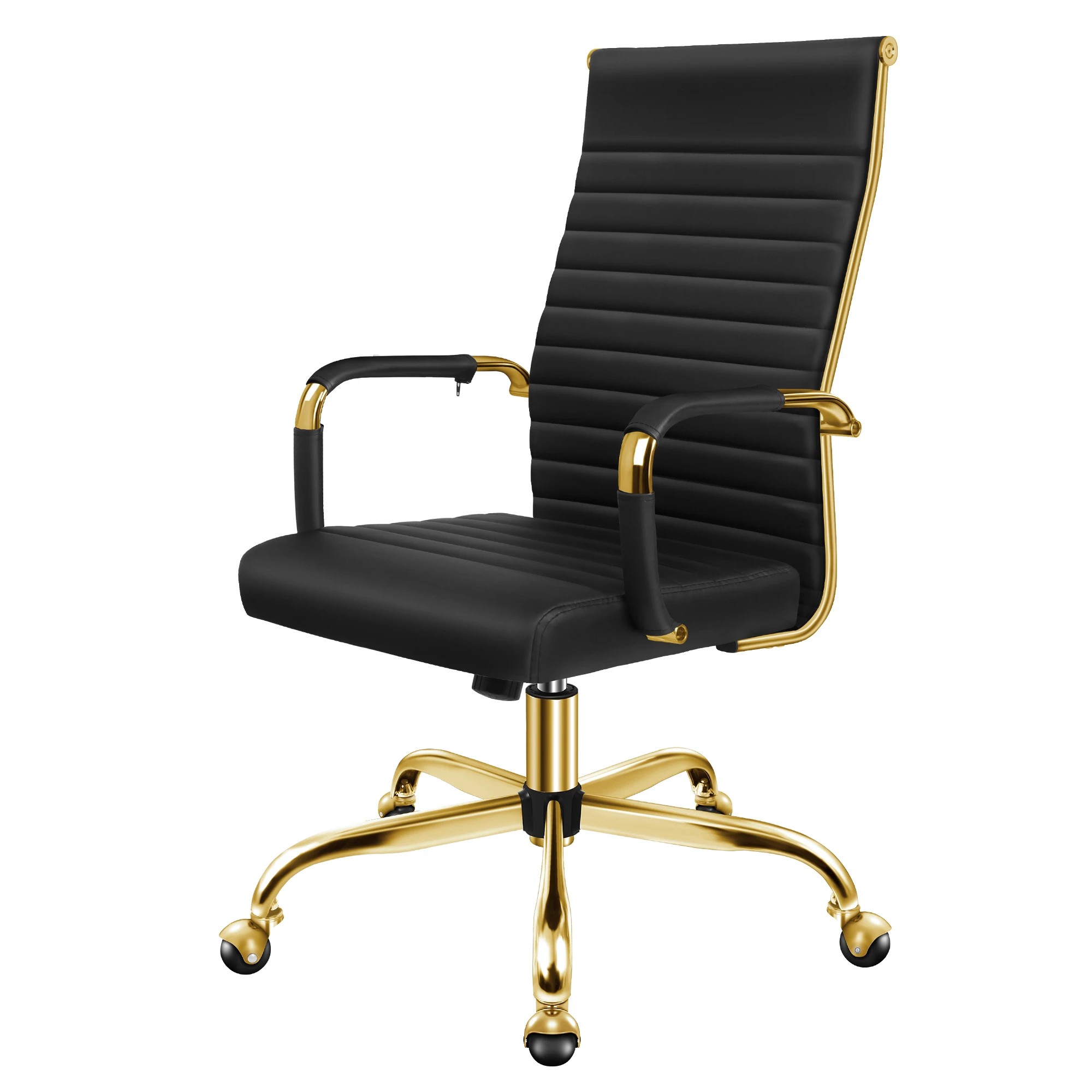 1 Alfordson Office Chair Padded Seat Ergonomic Executive Computer Study Gaming - Black, 1 of 10