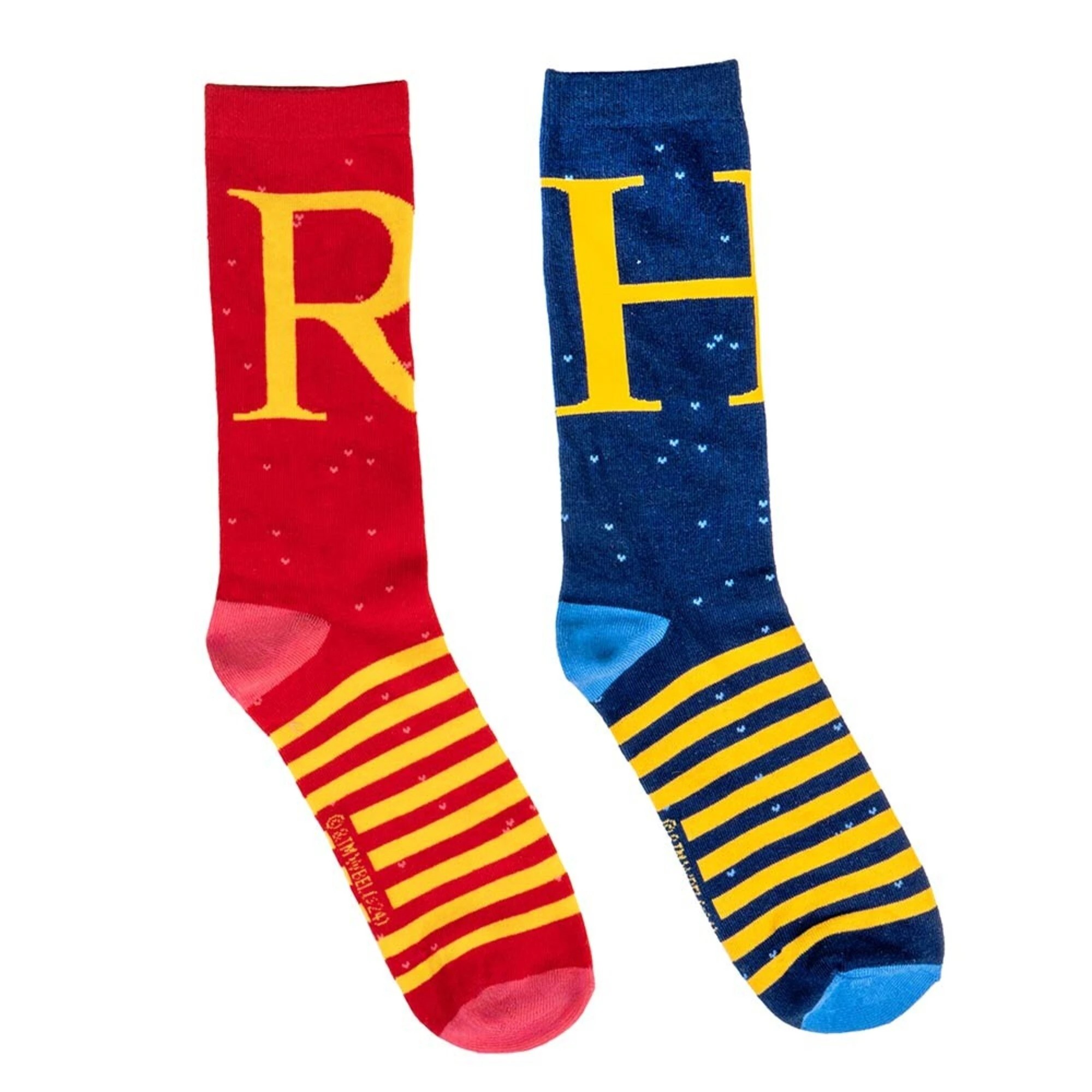 2 Harry Potter - Harry & Ron Initial Crew Socks 2-Pack - Size 7-11 - 7 - Multi, 2 of 5
