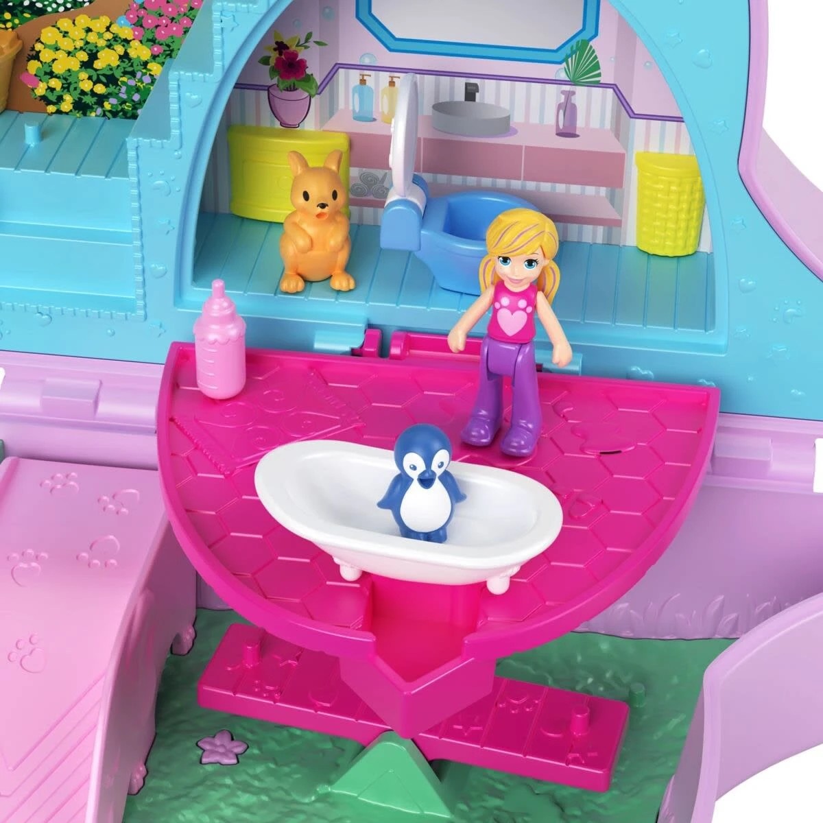 7 Polly Pocket Mini Toys Wearable Purse Compact Playset - Assorted, 7 of 8