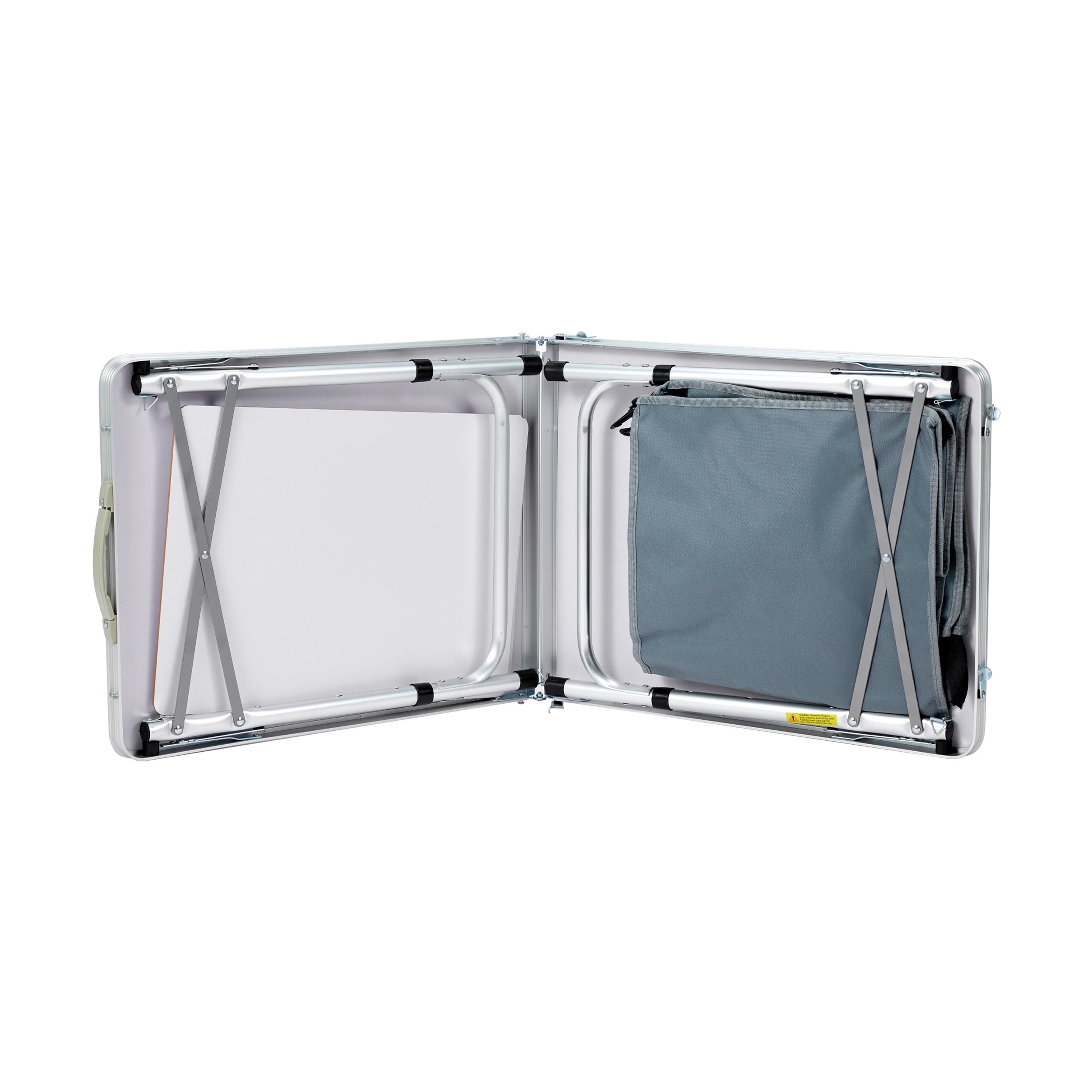 4 Folding Table with Storage, 4 of 10