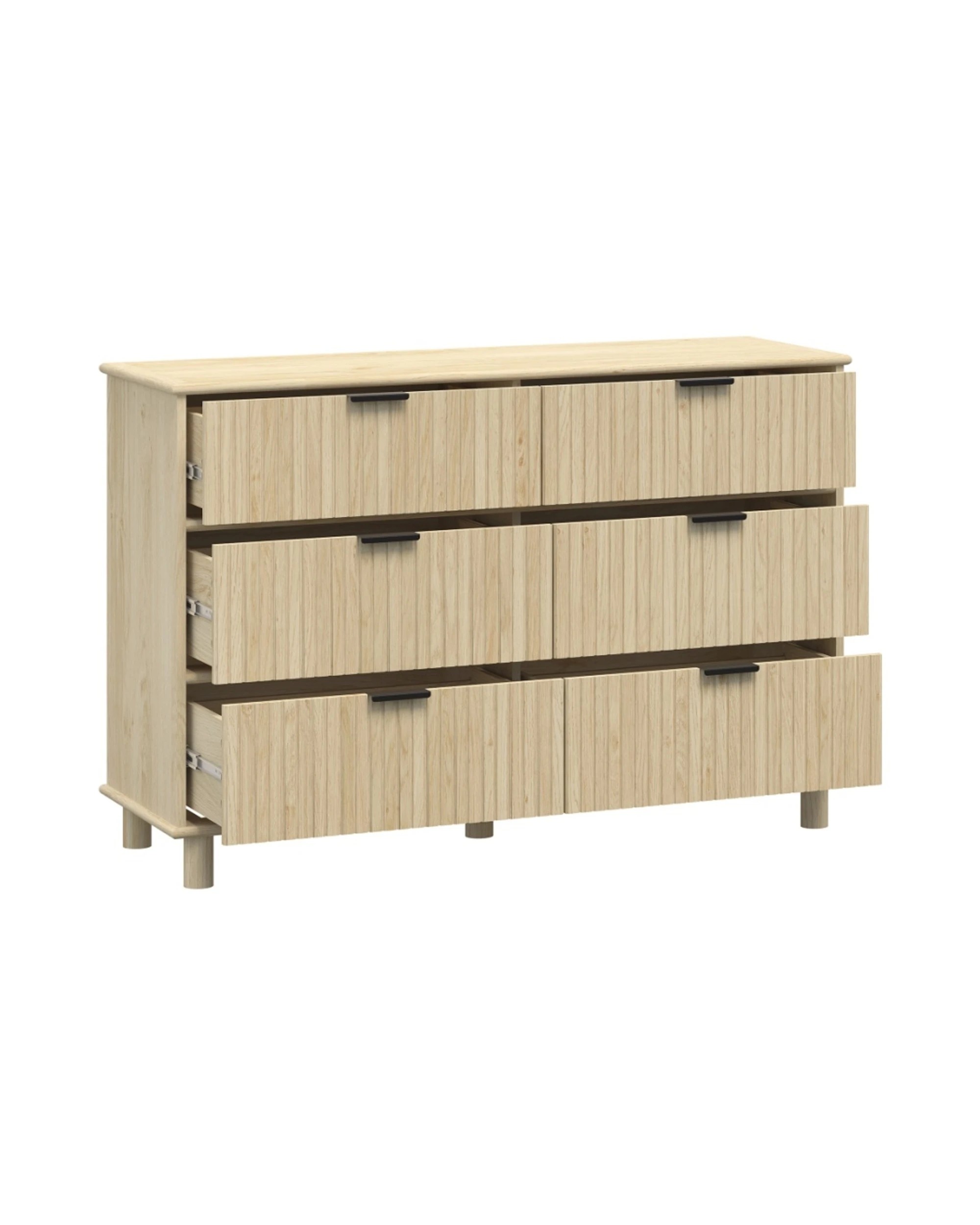 5 Alpine Bay Sorrento 6 drawer chest - Natural, 5 of 9