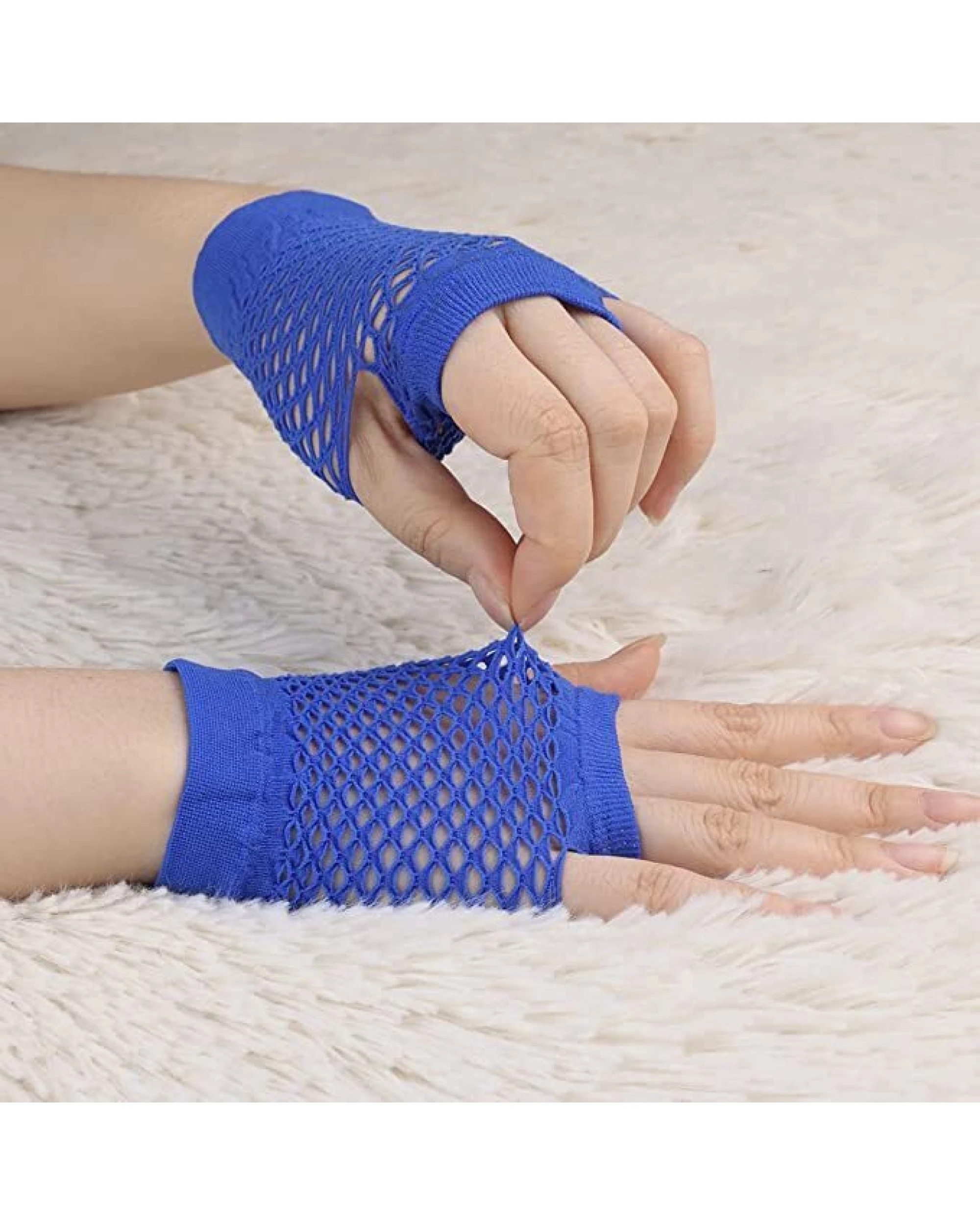 3 BR Costumes Fingerless Fishnet Gloves for Costume Parties and Dance, 3 of 4