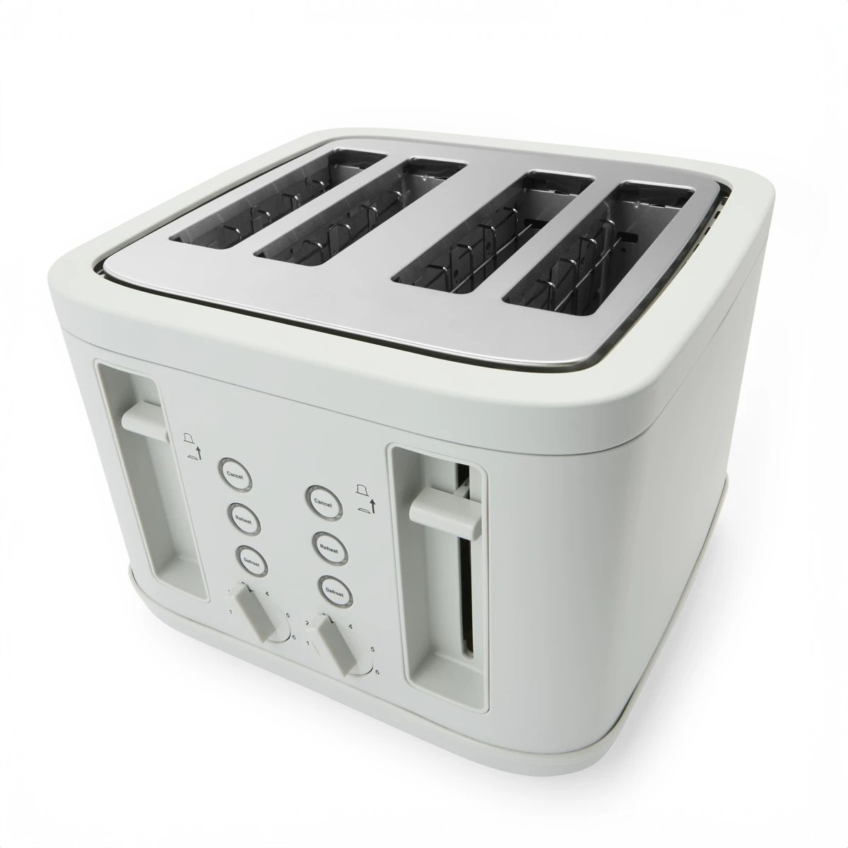 4 4 Slice Soft Touch Toaster - Grey, 4 of 10