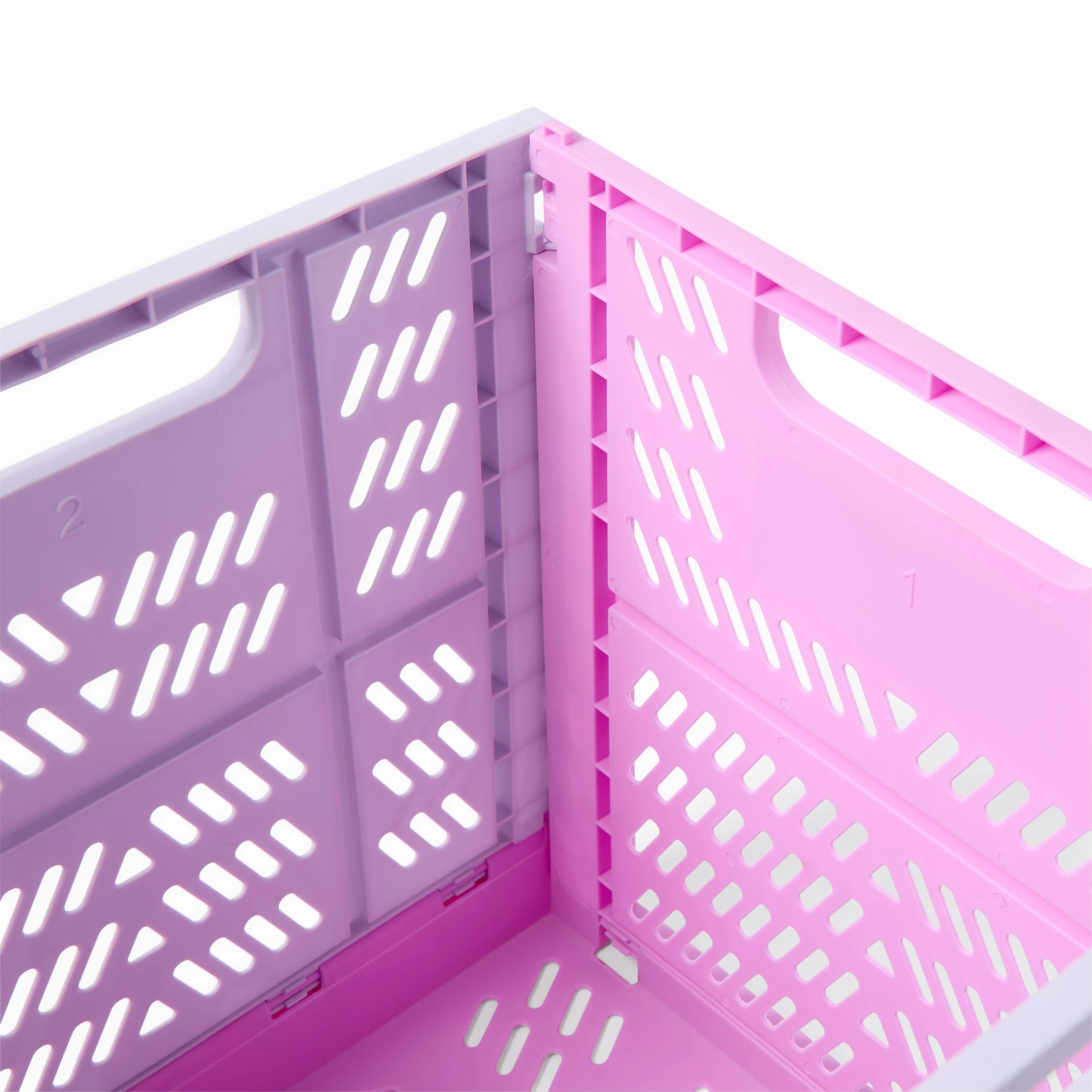 4 17L Square Collapsible Crate - Pink, 4 of 5