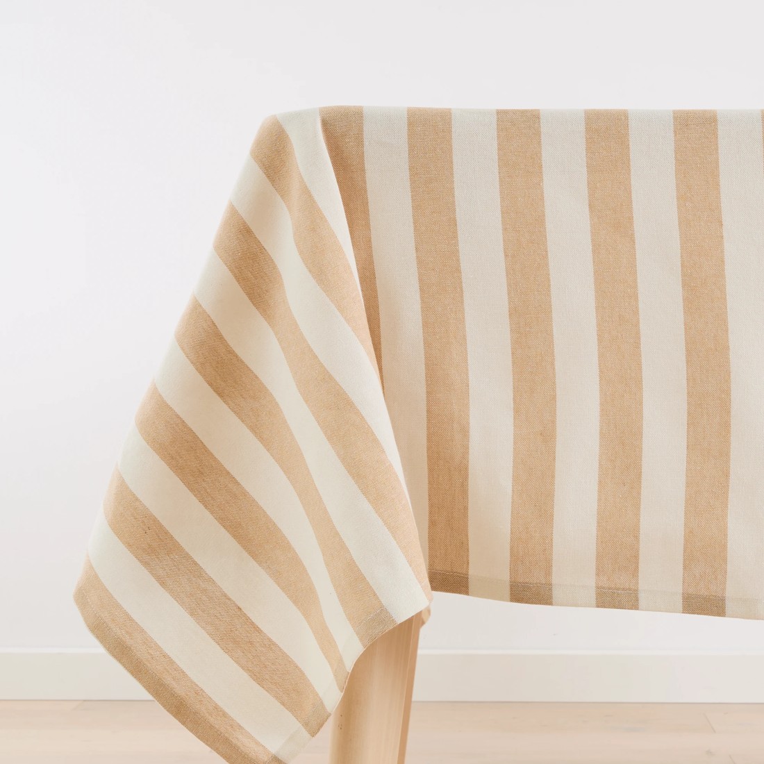 3 Natural Stripe Tablecloth, 3 of 6