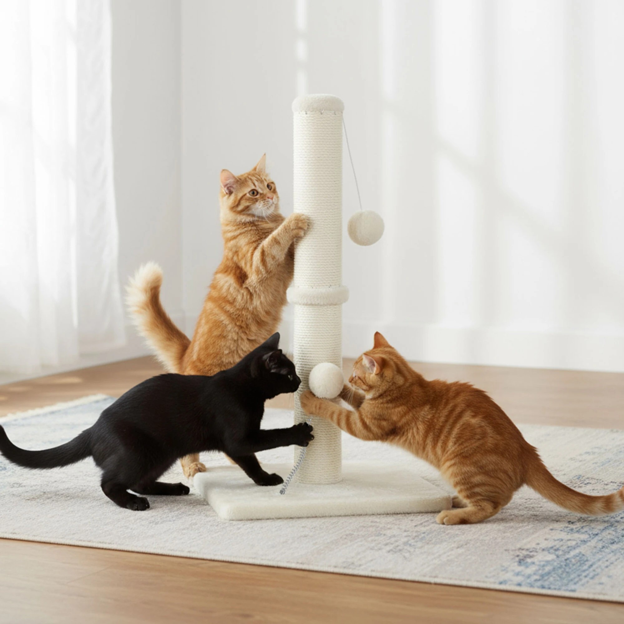 7 Pawz Cat Scratching Post - White, 7 of 9