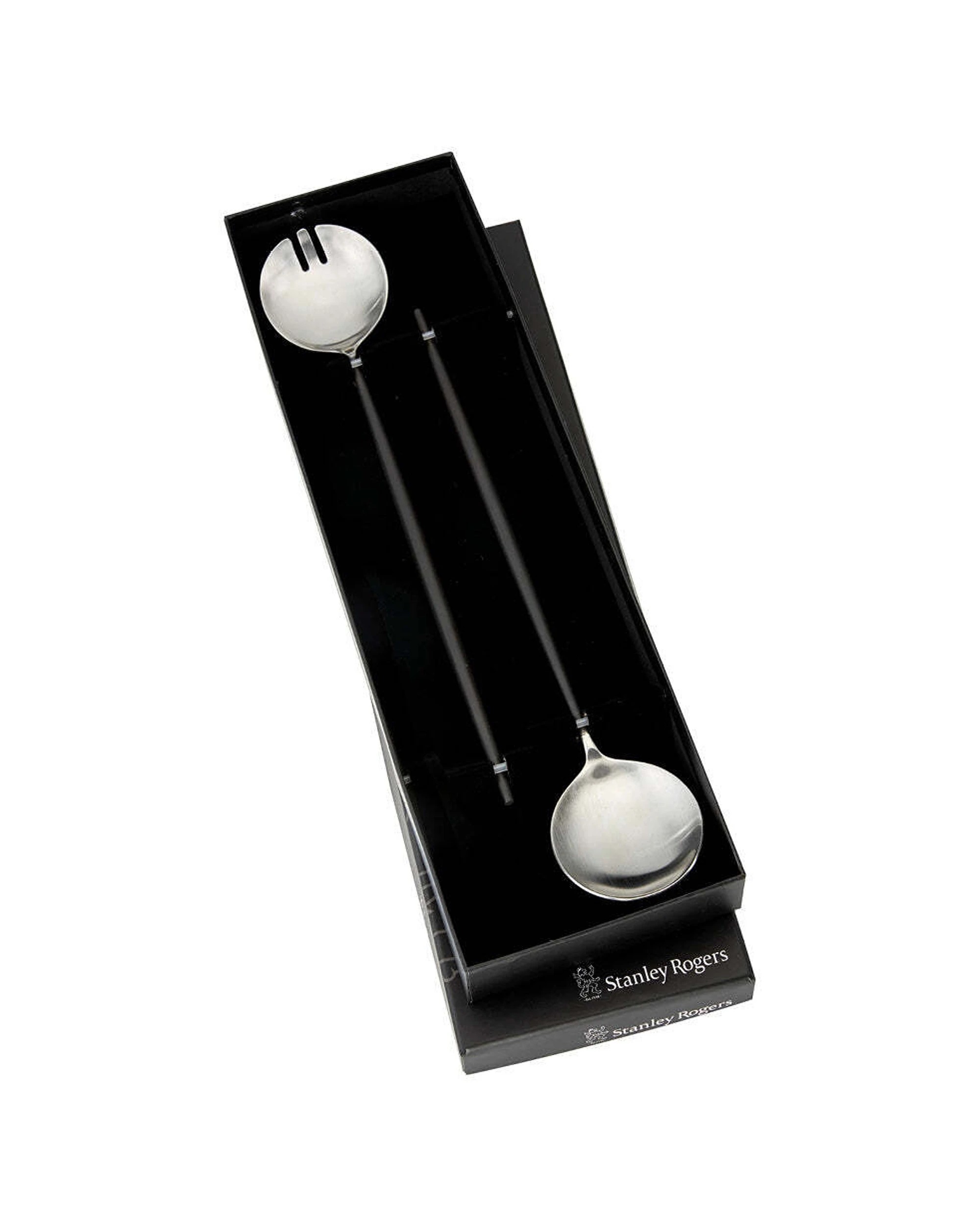 3 Stanley Rogers 2pc Stainless Steel Piper Salad Entree Server Utensil Set - Black, 3 of 3